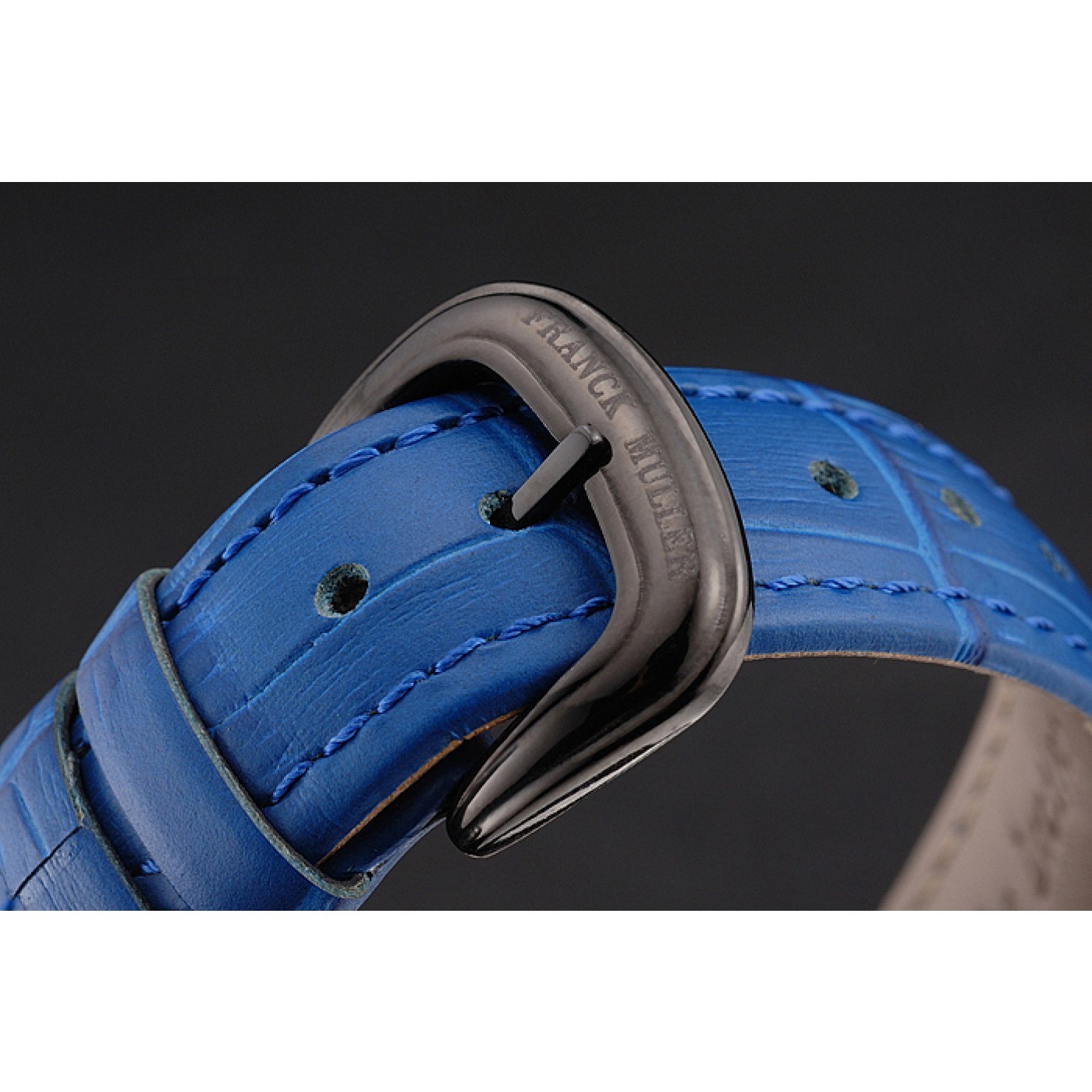 MiroTime Franck Muller Casablanca Blue Croco Leather Band 621643