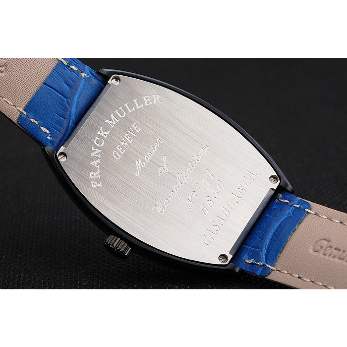MiroTime Franck Muller Casablanca Blue Croco Leather Band 621643