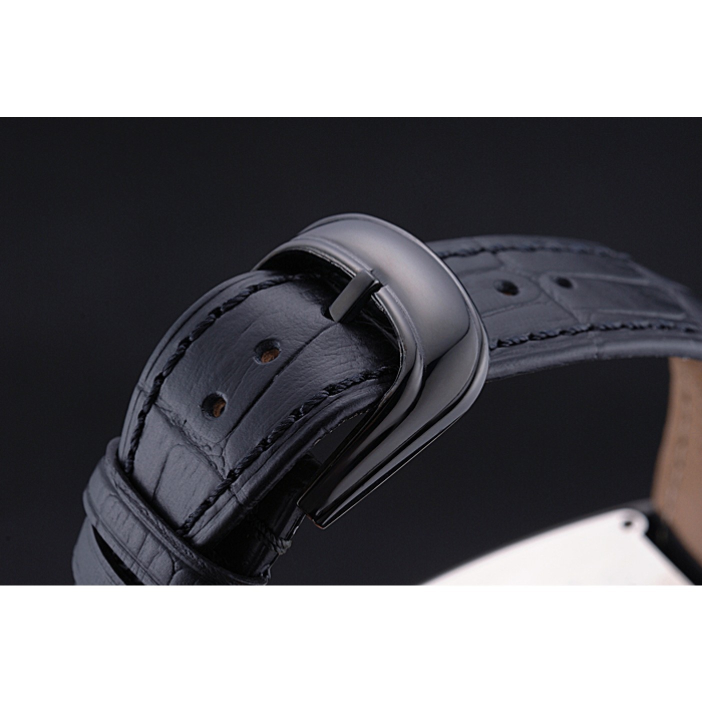 MiroTime Franck Muller Casablanca White Dial Numbers Black Croco Strap 80303