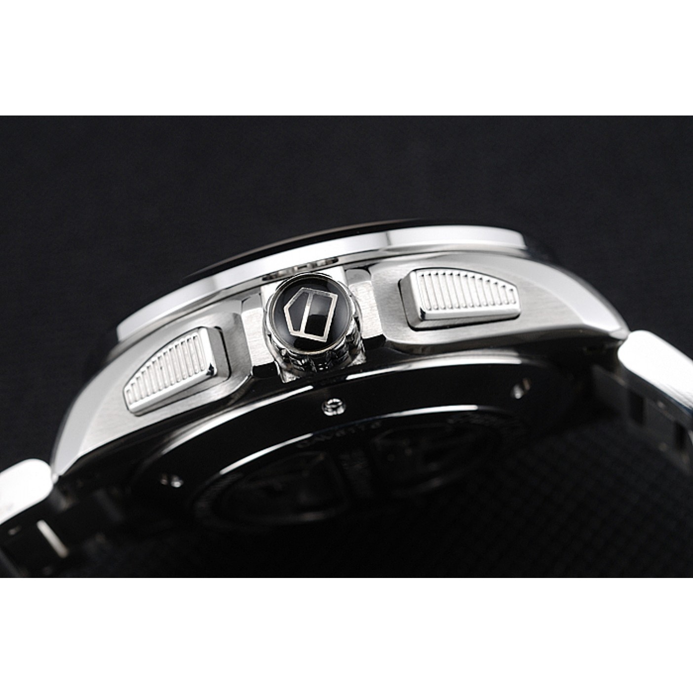 MiroTime Tag Heuer Swiss Carrera Tachymeter Bezel Stainless Steel Black Dial