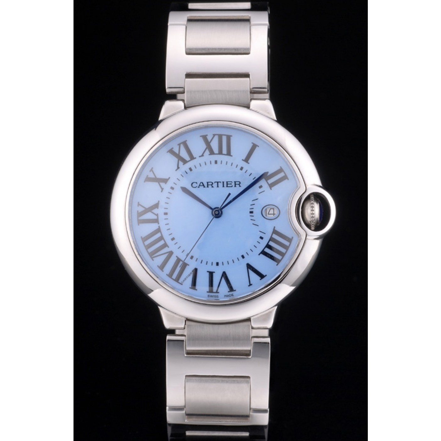 MiroTime Cartier Ballon Bleu 42mm Blue Dial Stainless Steel Case And Bracelet