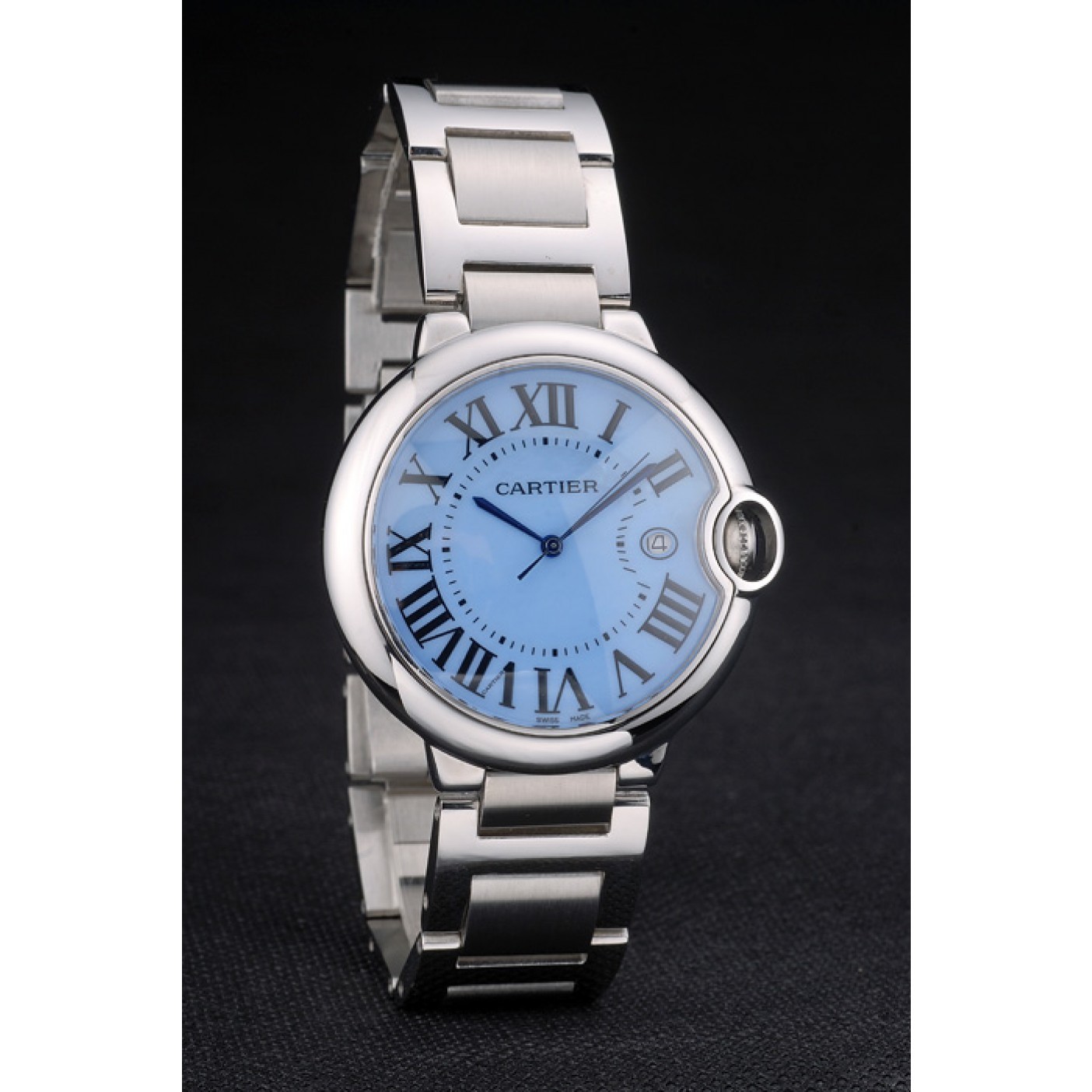 MiroTime Cartier Ballon Bleu 42mm Blue Dial Stainless Steel Case And Bracelet