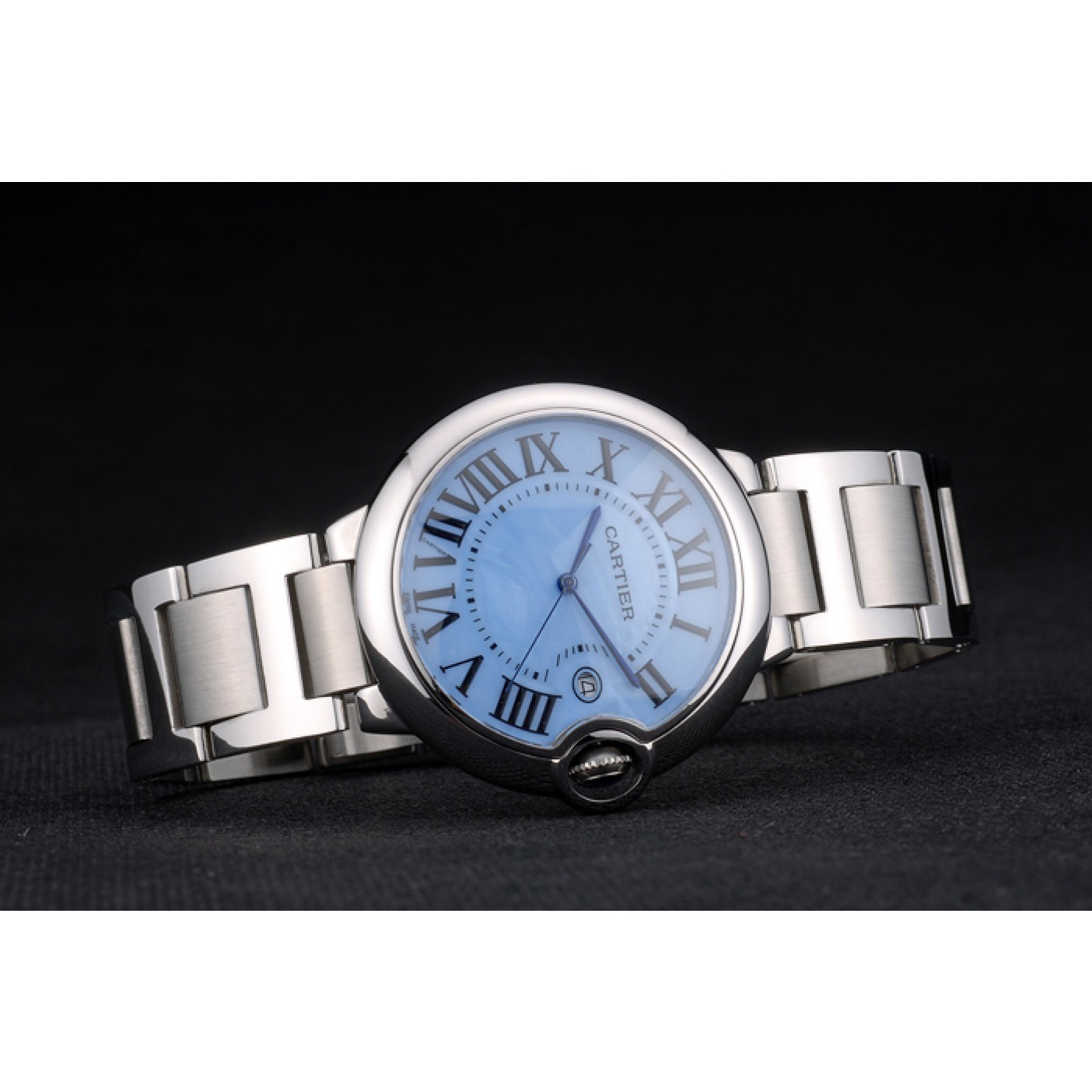 MiroTime Cartier Ballon Bleu 42mm Blue Dial Stainless Steel Case And Bracelet