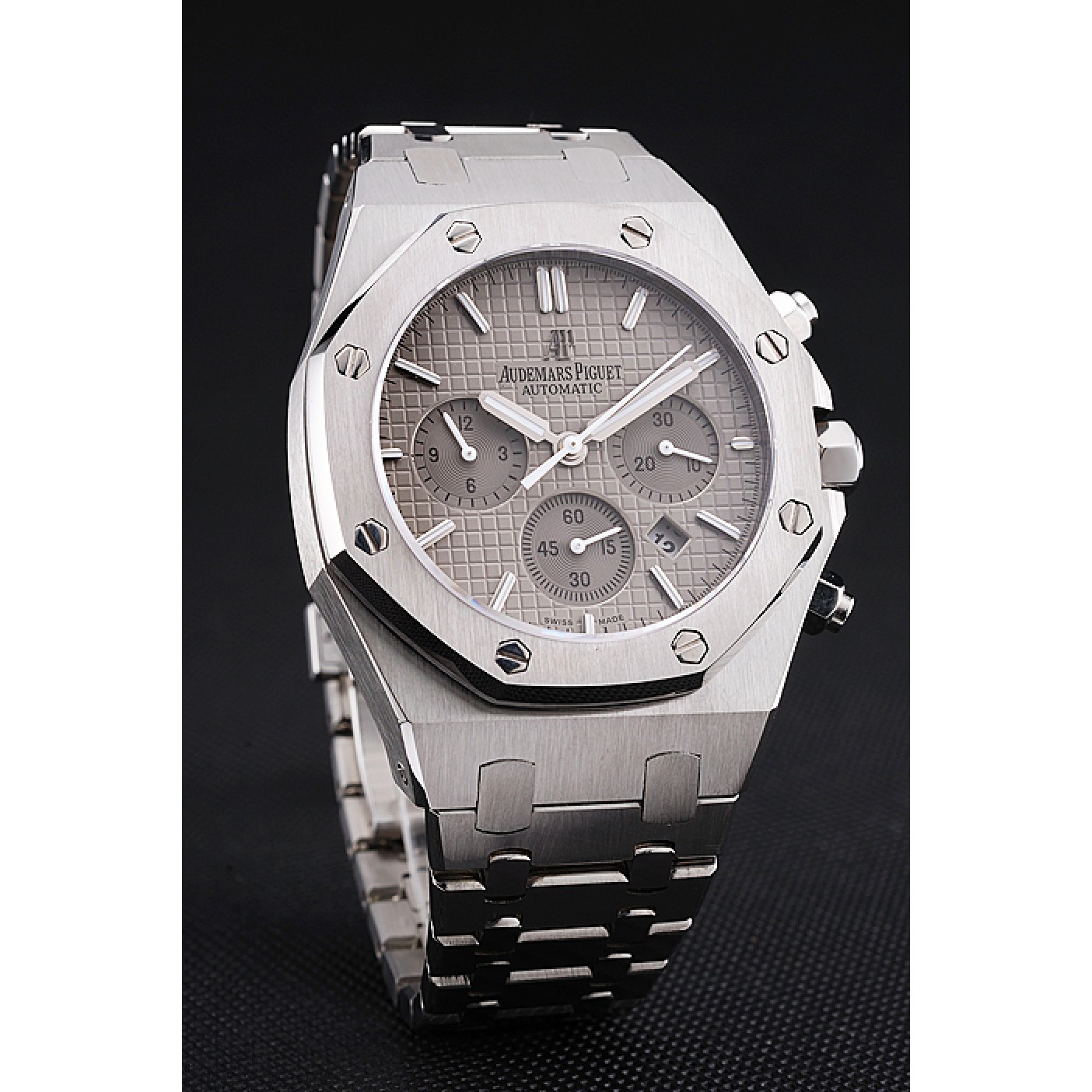 MiroTime Swiss Audemars Piguet Royal Oak Chronograph Grey Dial Stainless Steel Case And Bracelet 622869