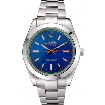 MiroTime Rolex Milgauss Blue Dial Stainless Steel Case And Bezel 622838