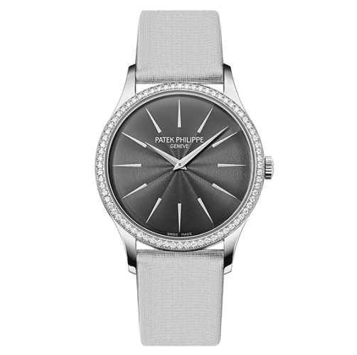 MiroTime AAA Replica Patek Philippe Calatrava White Gold Gray Watch 4897G-010