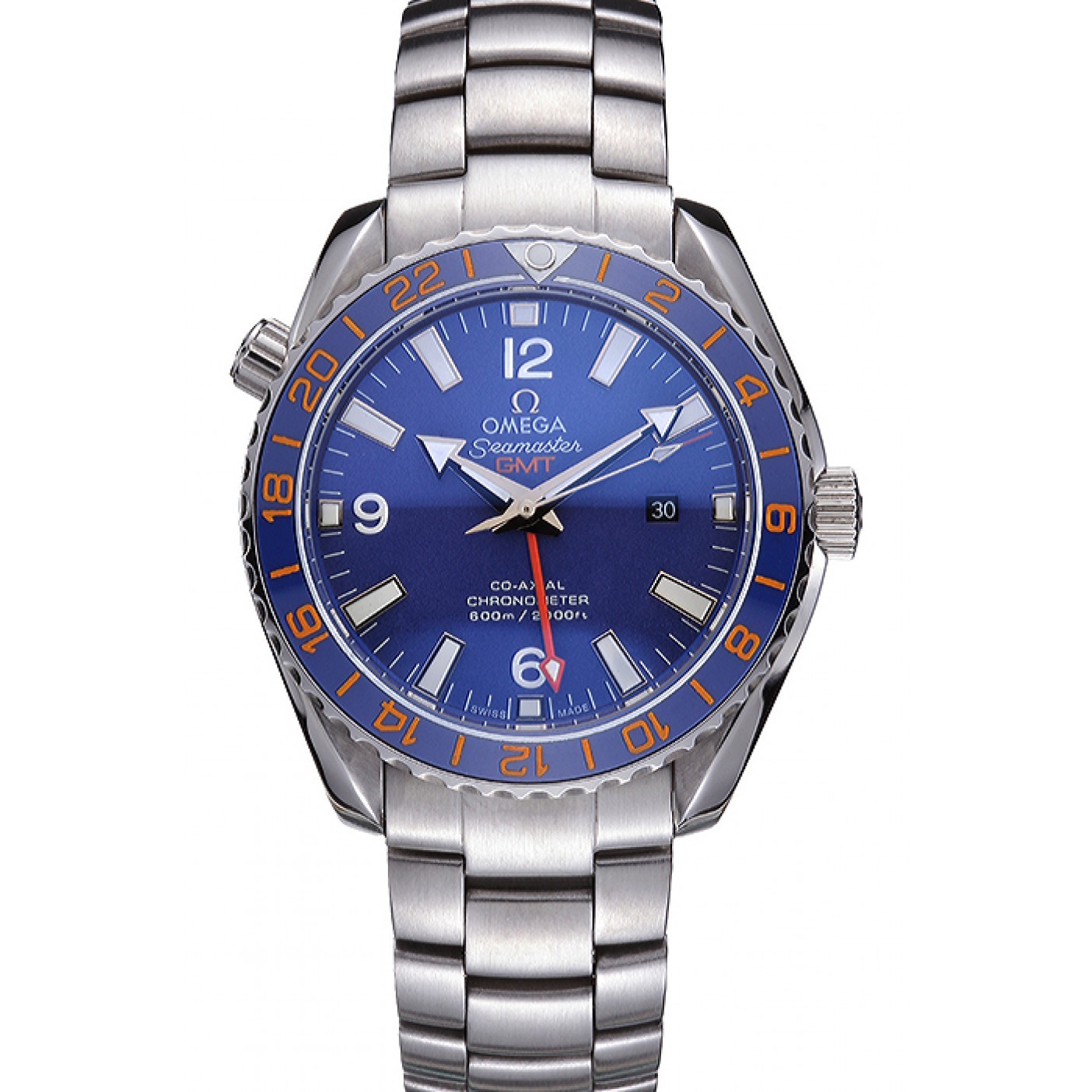 MiroTime Omega Seamaster Blue Dial Stainless Steel Bracelet 622038
