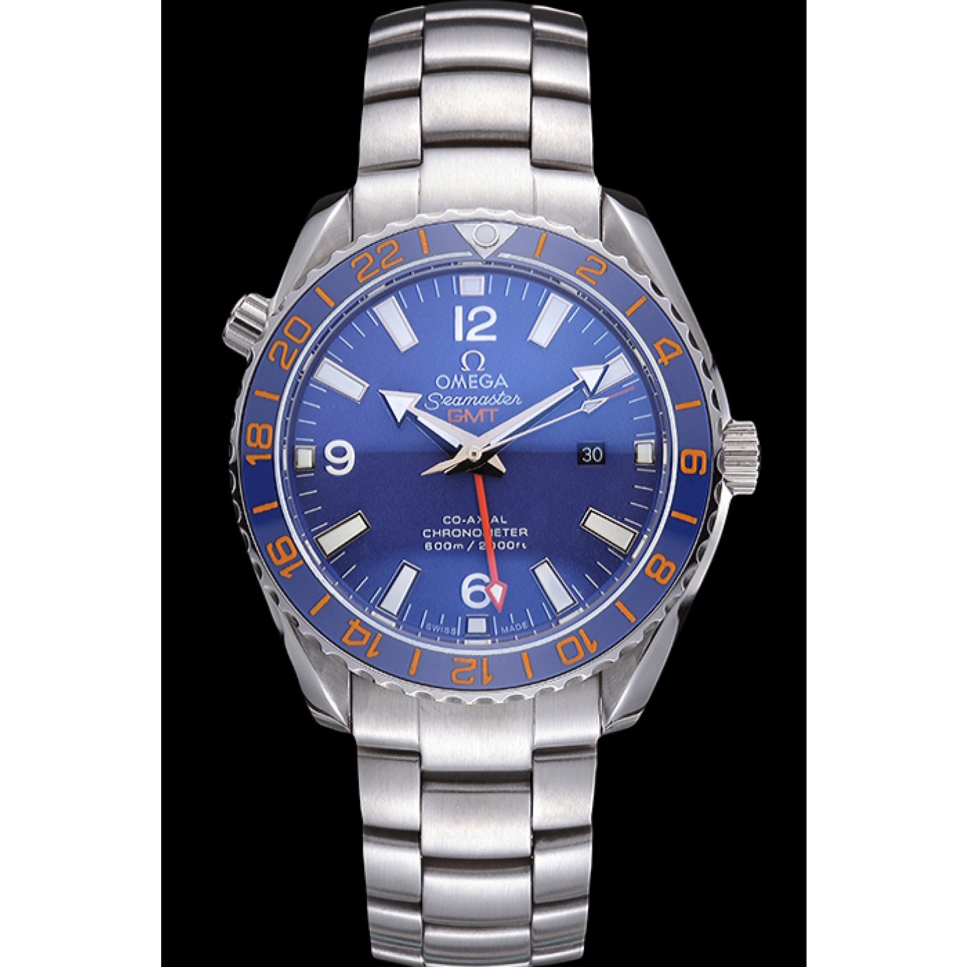 MiroTime Omega Seamaster Blue Dial Stainless Steel Bracelet 622038