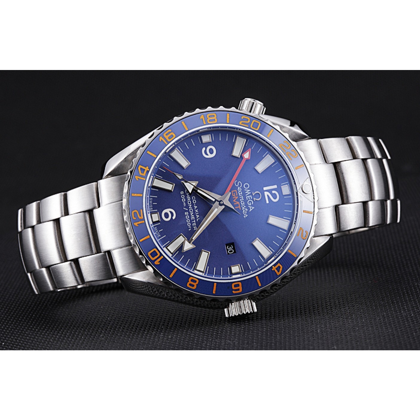 MiroTime Omega Seamaster Blue Dial Stainless Steel Bracelet 622038