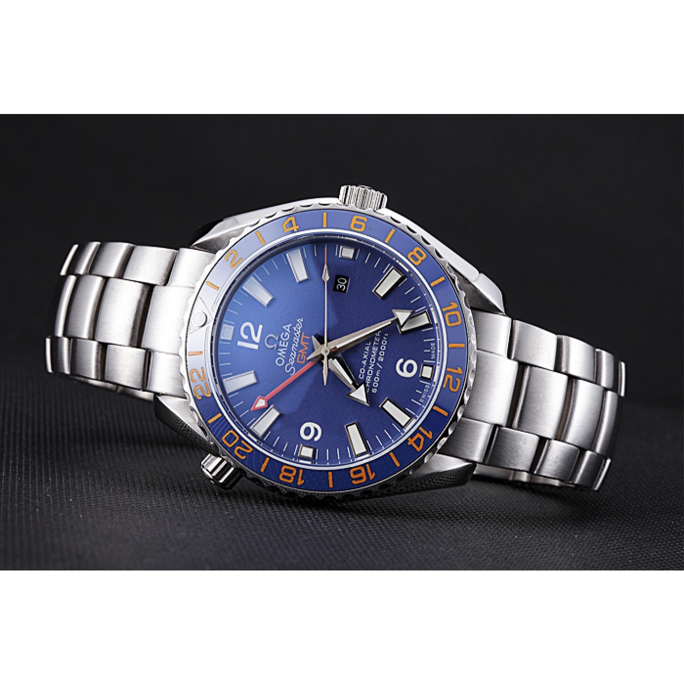 MiroTime Omega Seamaster Blue Dial Stainless Steel Bracelet 622038