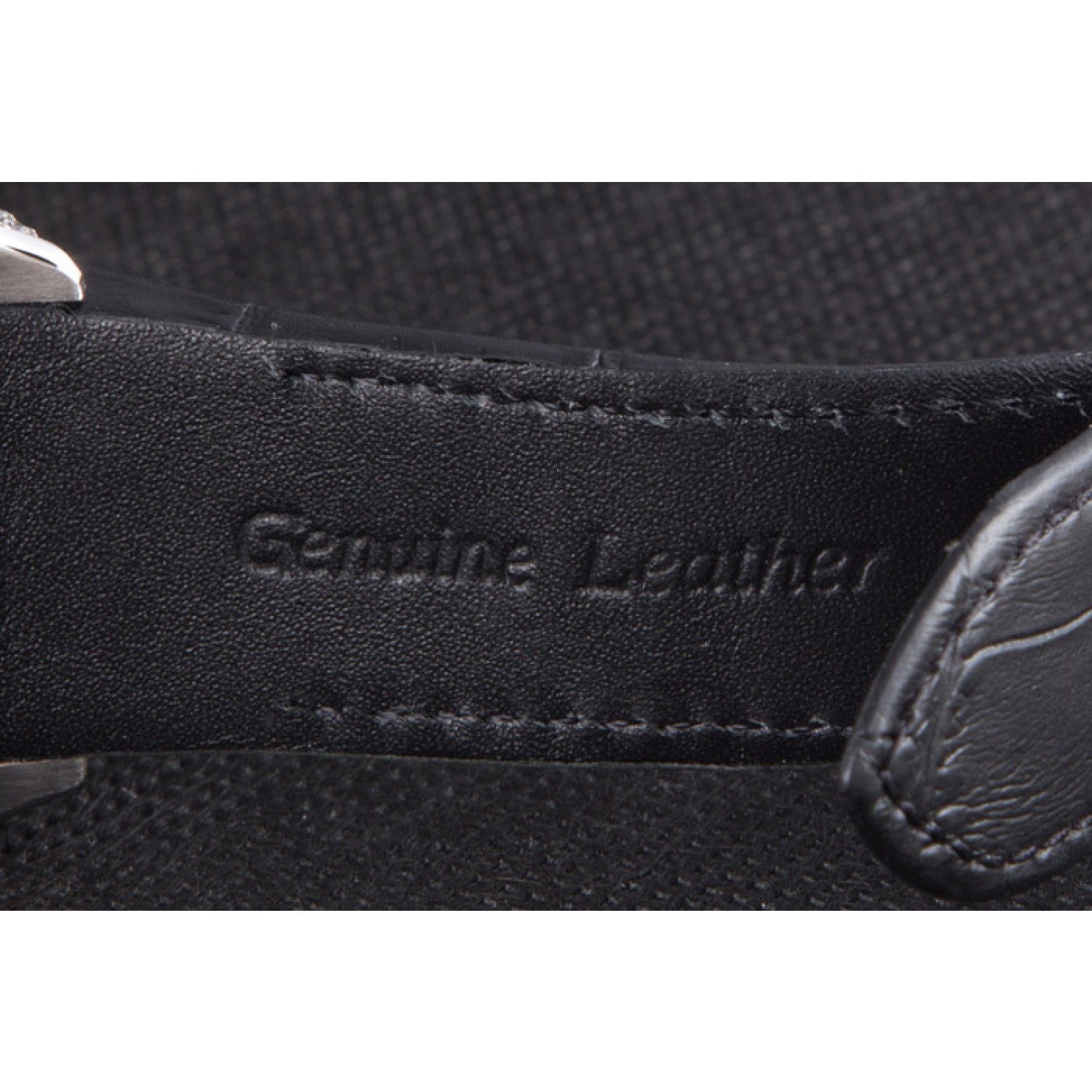 MiroTime Swiss Cartier Santos Silver Bezel with Diamonds and Black Leather Strap sct47 621531