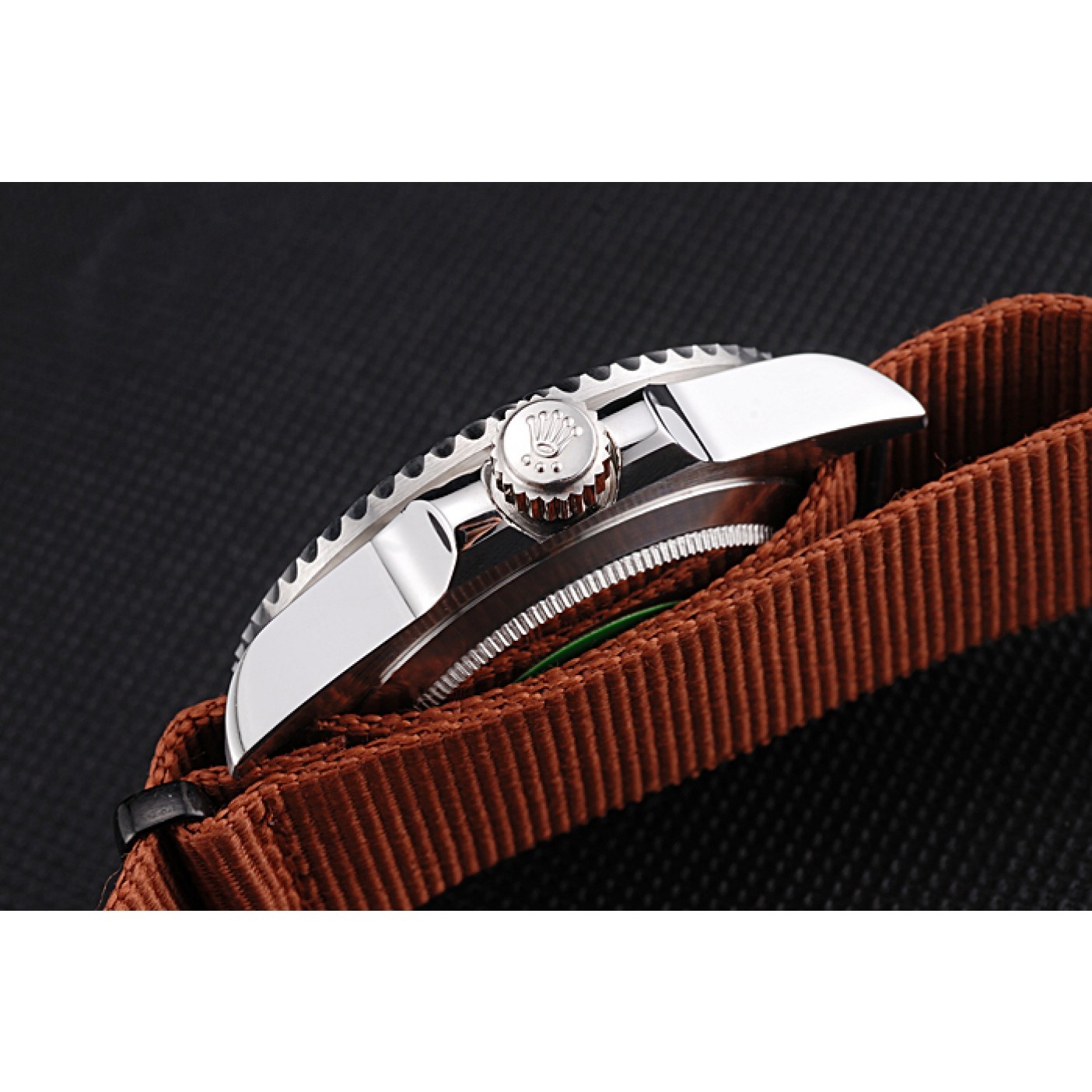MiroTime Rolex Submariner STEALTH MK III Brown Fabric Band rl425 621387