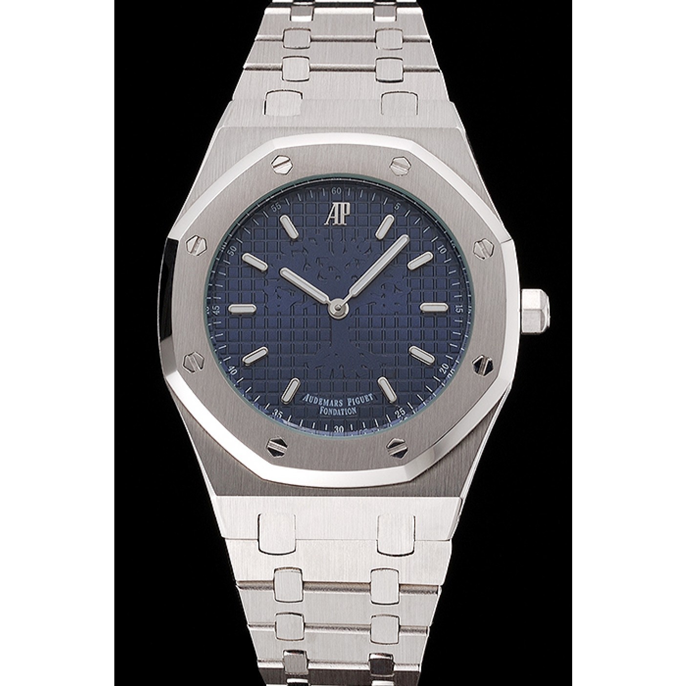 MiroTime Audemars Piguet Royal Oak Fondation Blue Dial Stainless Steel Case And Bracelet