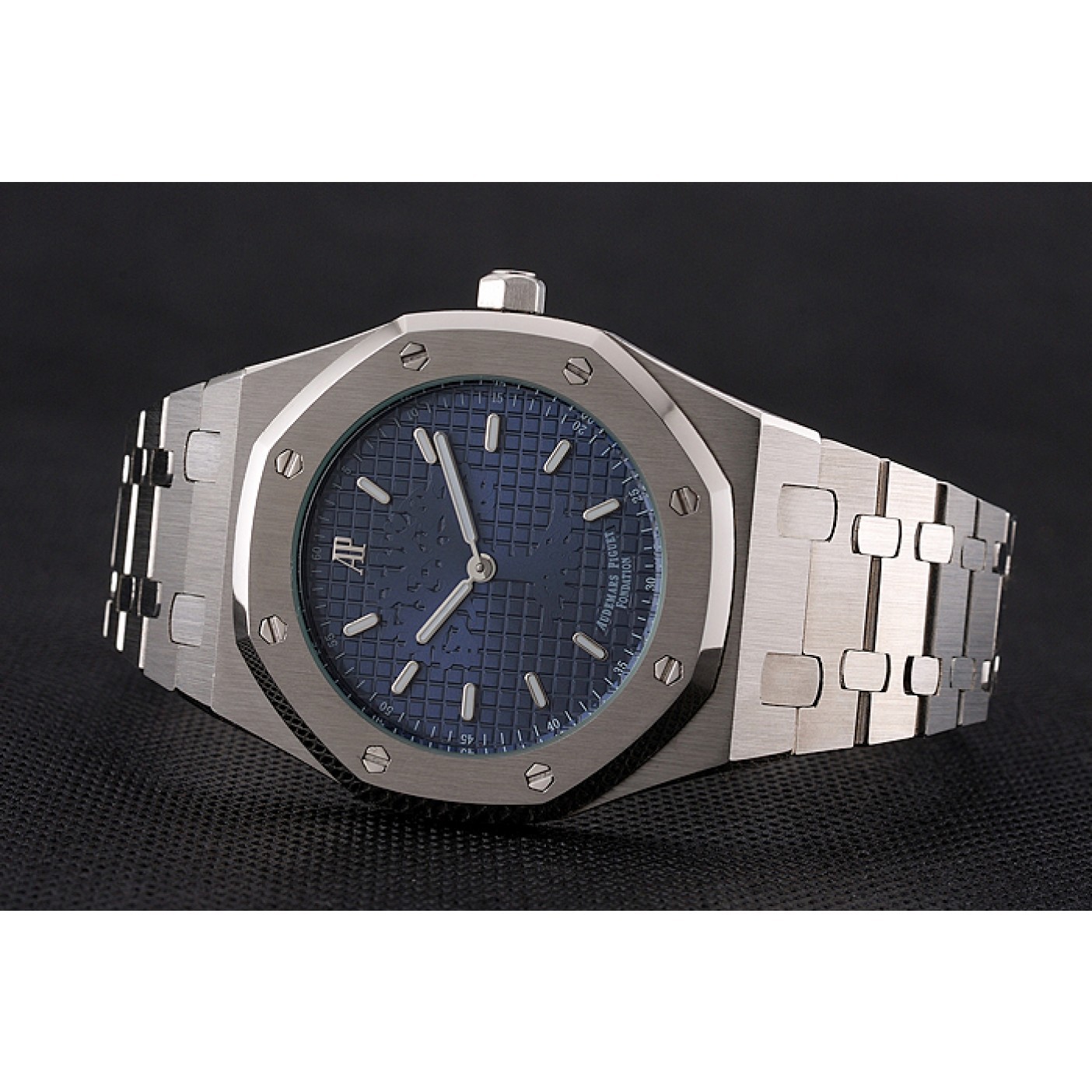 MiroTime Audemars Piguet Royal Oak Fondation Blue Dial Stainless Steel Case And Bracelet