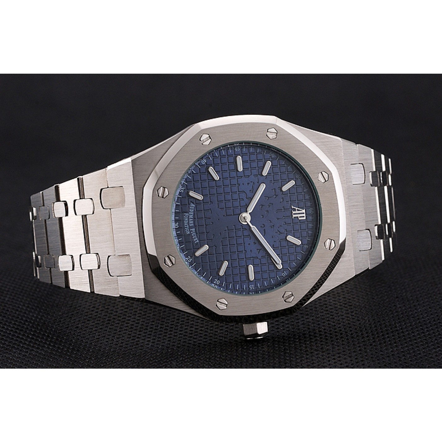 MiroTime Audemars Piguet Royal Oak Fondation Blue Dial Stainless Steel Case And Bracelet