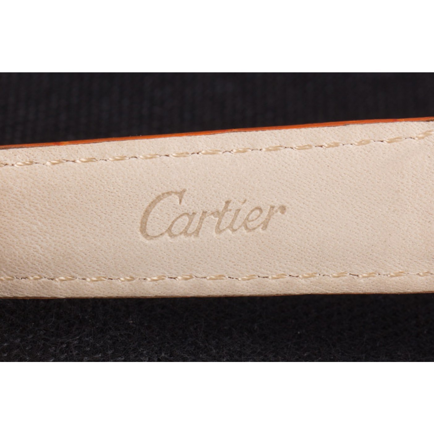 MiroTime Cartier Ballon Bleu Silver Bezel with White Dial and Orange Leather Band 621550