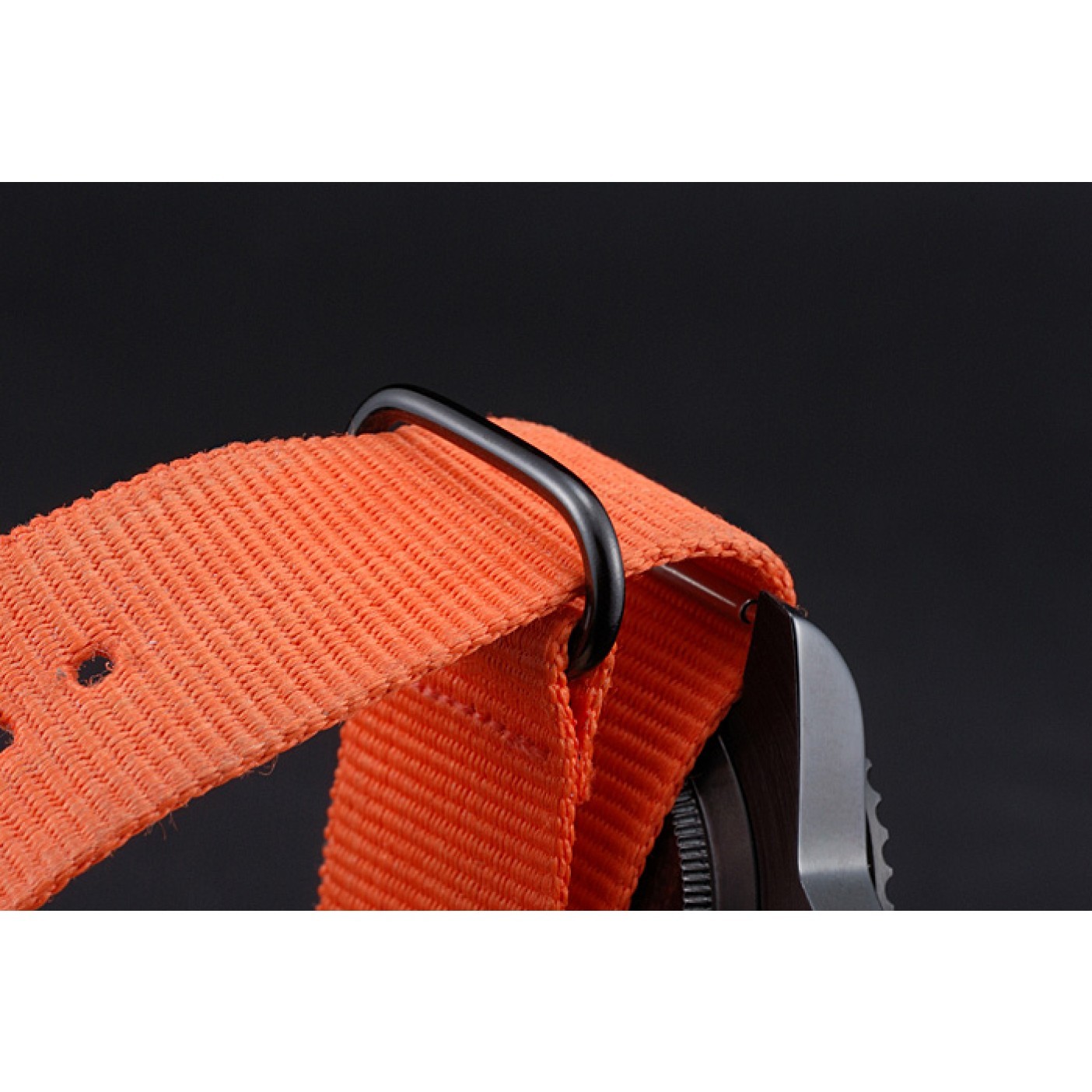 MiroTime Rolex Stealth Submariner Orange Nylon Strap 622011