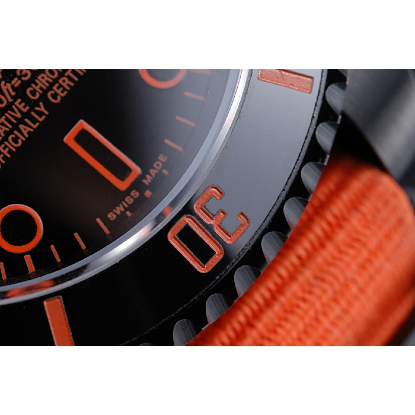 MiroTime Rolex Stealth Submariner Orange Nylon Strap 622011