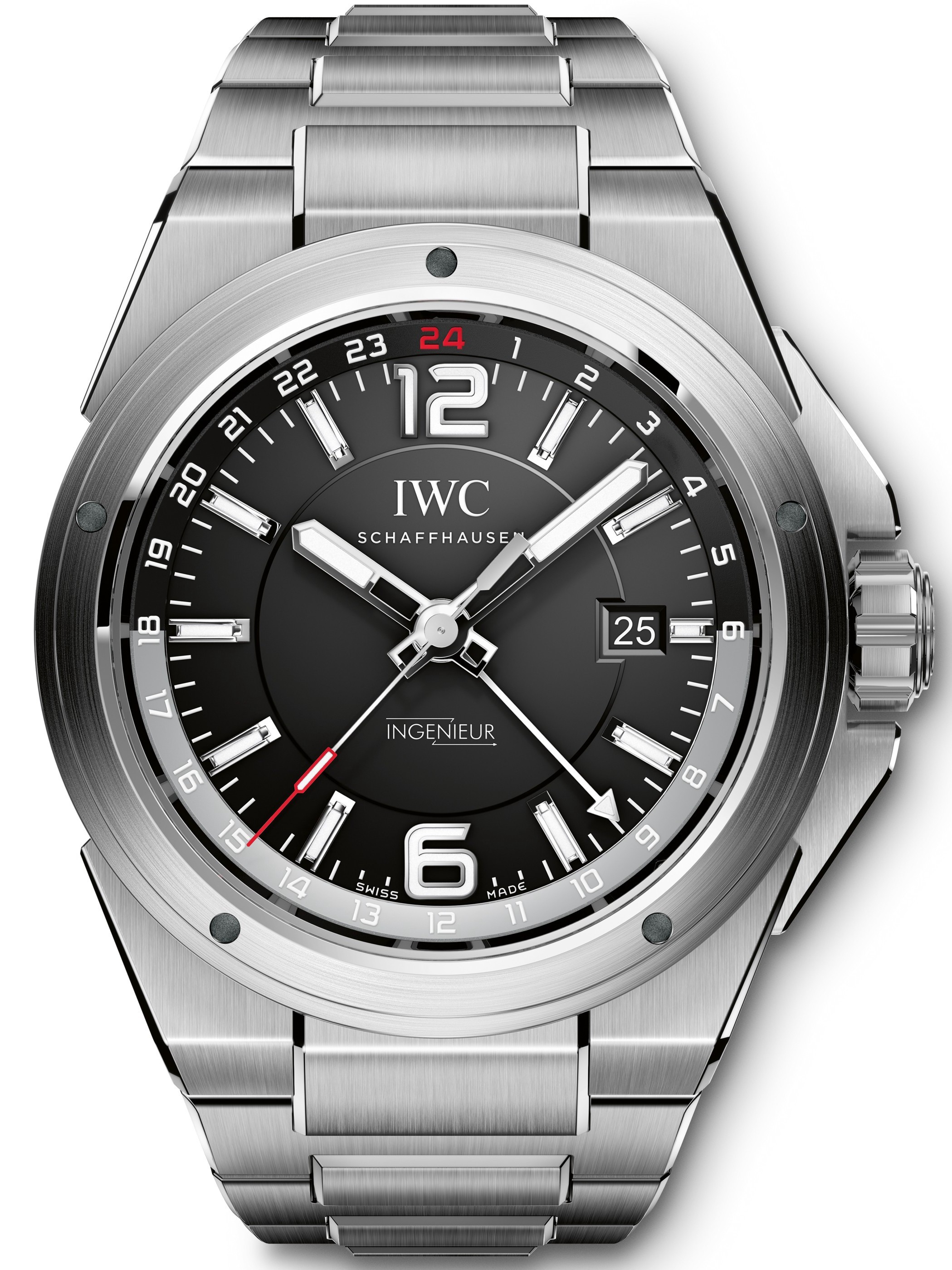 MiroTime AAA Replica IWC Ingenieur Dual Time 43mm Mens Watch IW324402