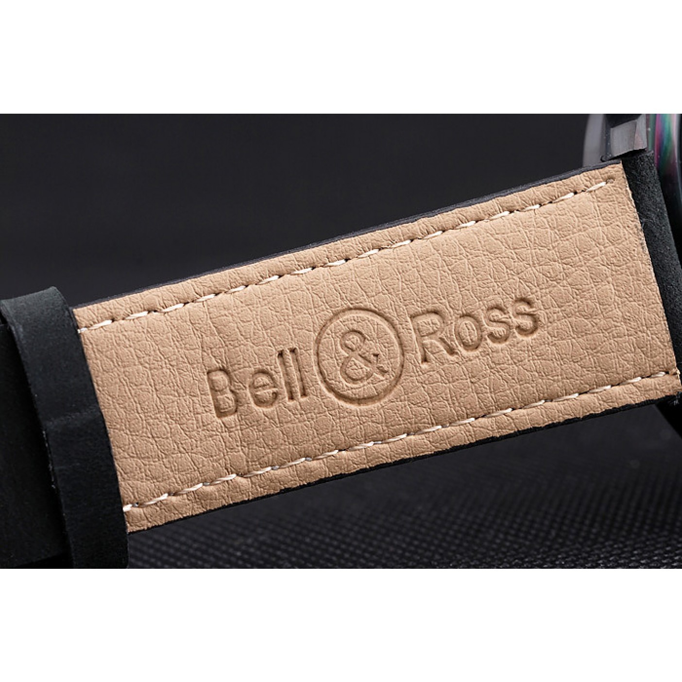 MiroTime Bell and Ross BR126 Flyback Black Dial Black Case Black Suede Leather Strap