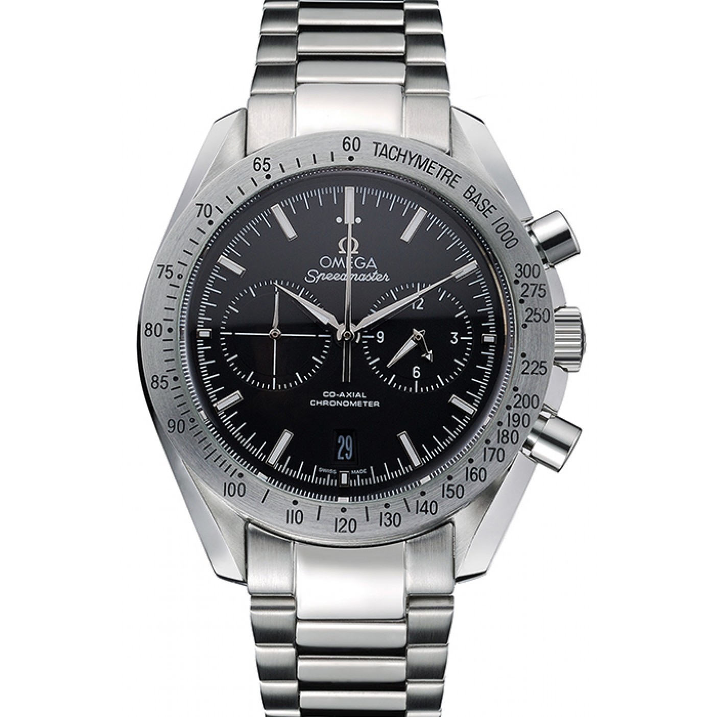 MiroTime Omega Speedmaster &#039;57 Black Dial Stainless Steel Case And Bracelet 622799