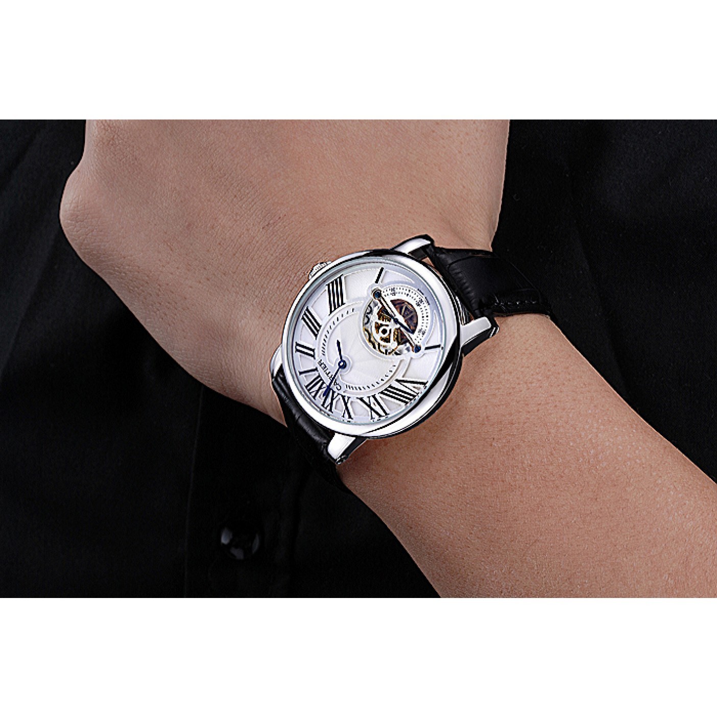 MiroTime Cartier Rotonde Flying Tourbillon White Dial 621939