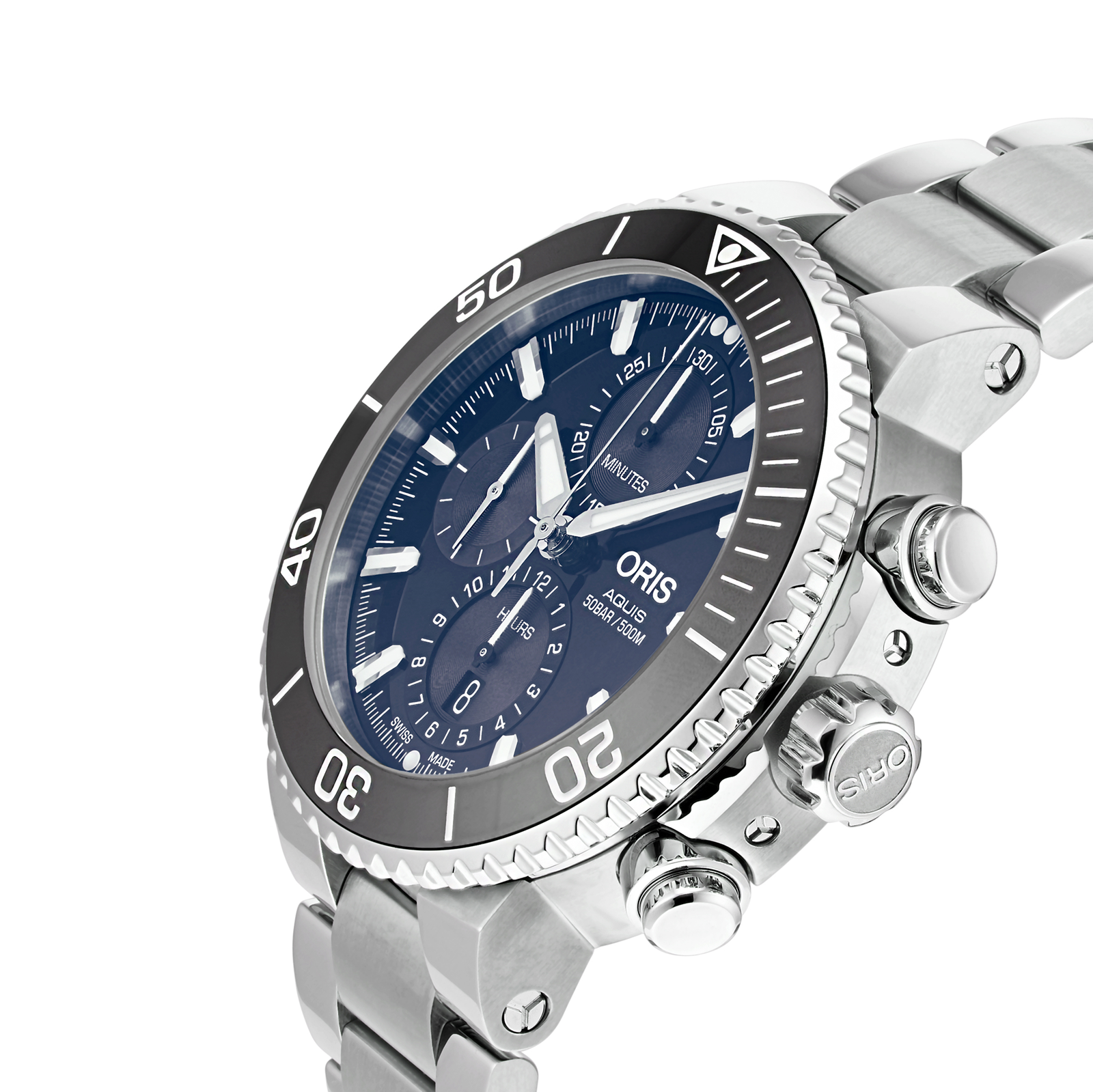 MiroTime Swiss Oris Aquis 45.5mm Mens Watch 01 774 7743 4155-07 8 24 05PEB