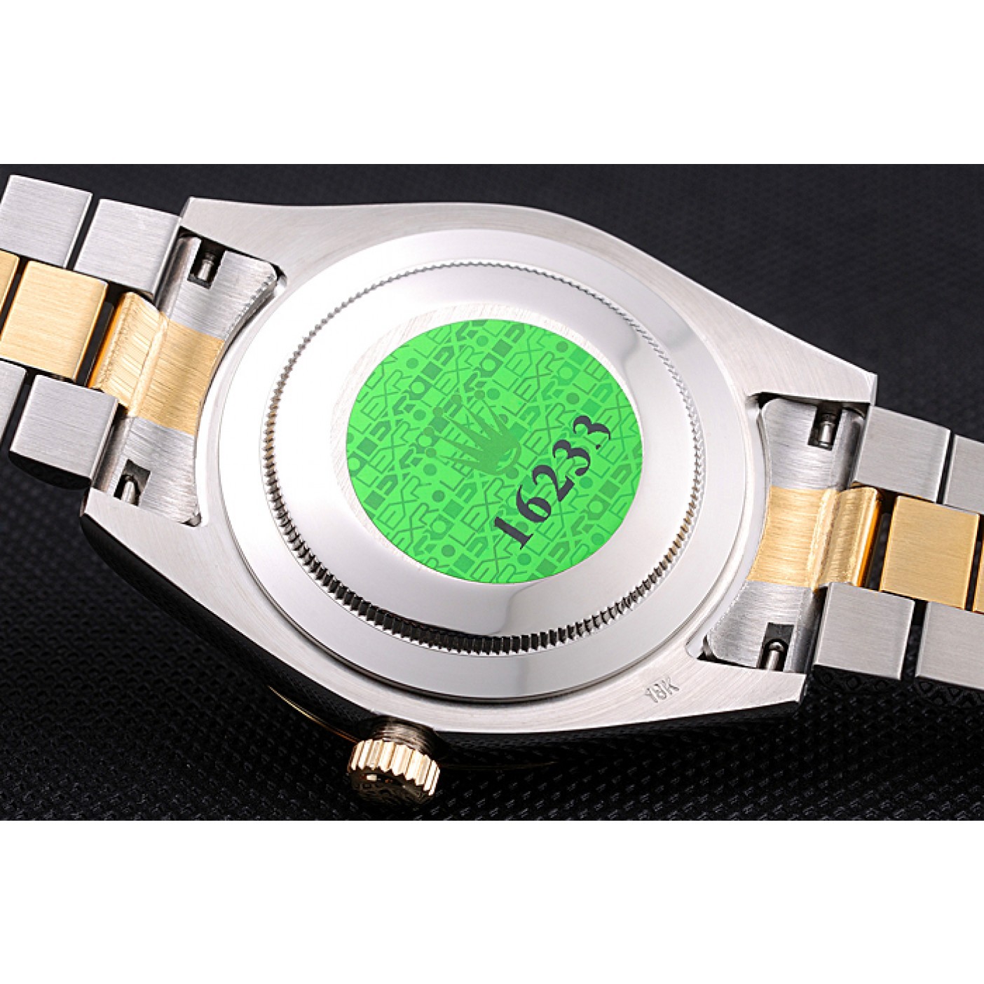MiroTime Rolex Day-Date Two Tone Stainless Steel 18k Gold Plated Gold Dial