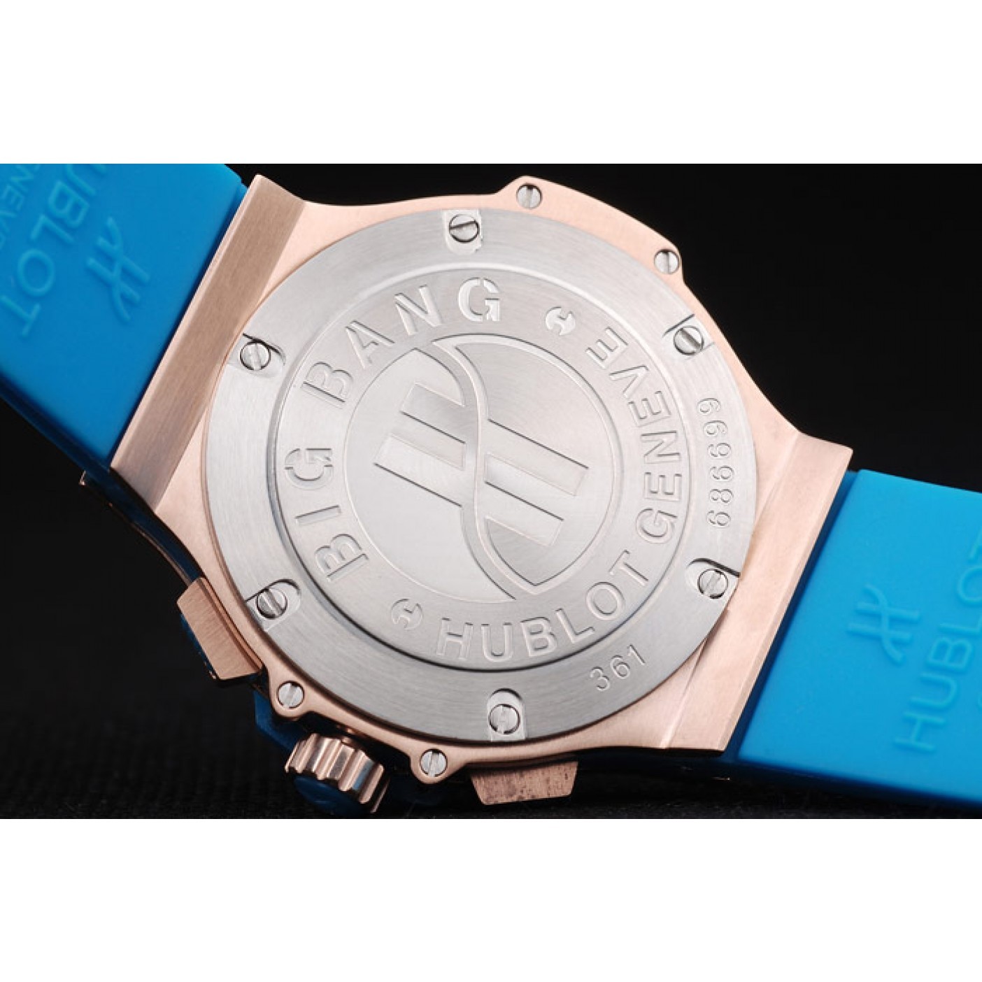 MiroTime Hublot Big Bang Tutti Frutti Blue Strap Gold Dial