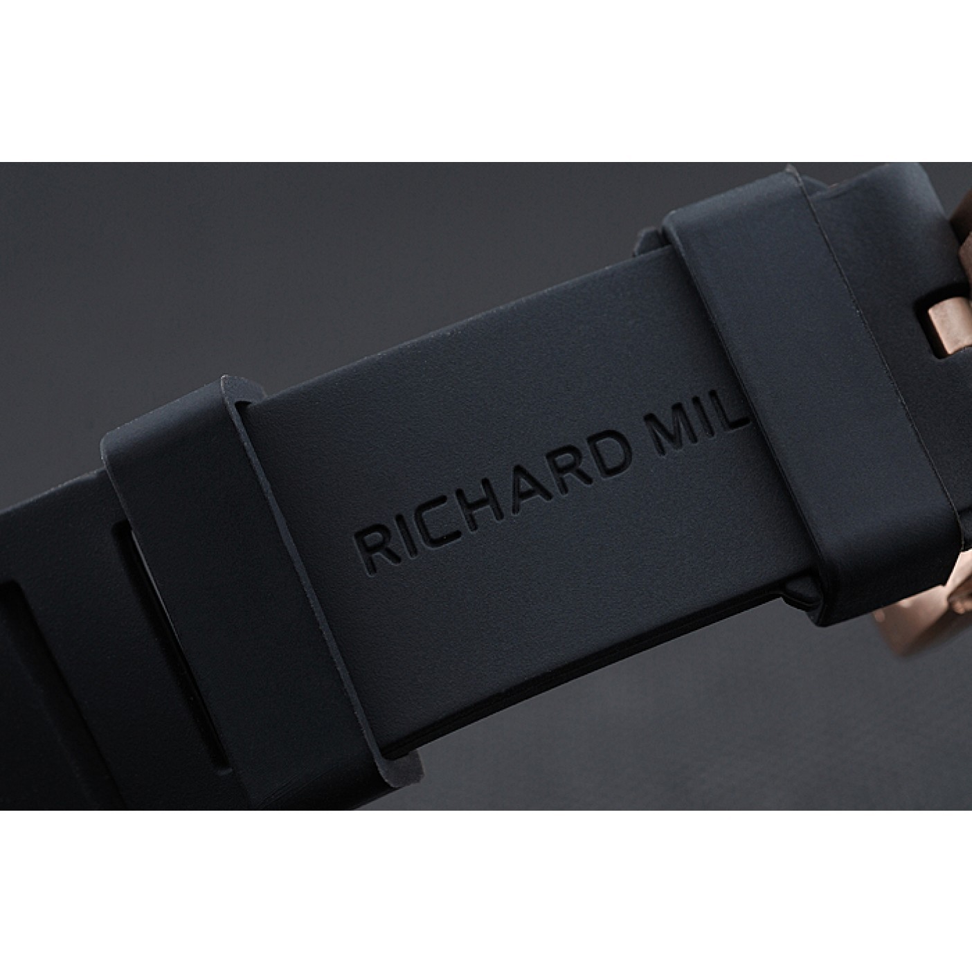 MiroTime Richard Mille RM 057 Tourbillon Dragon Jackie Chan Gold Case Black Rubber Bracelet 1454200