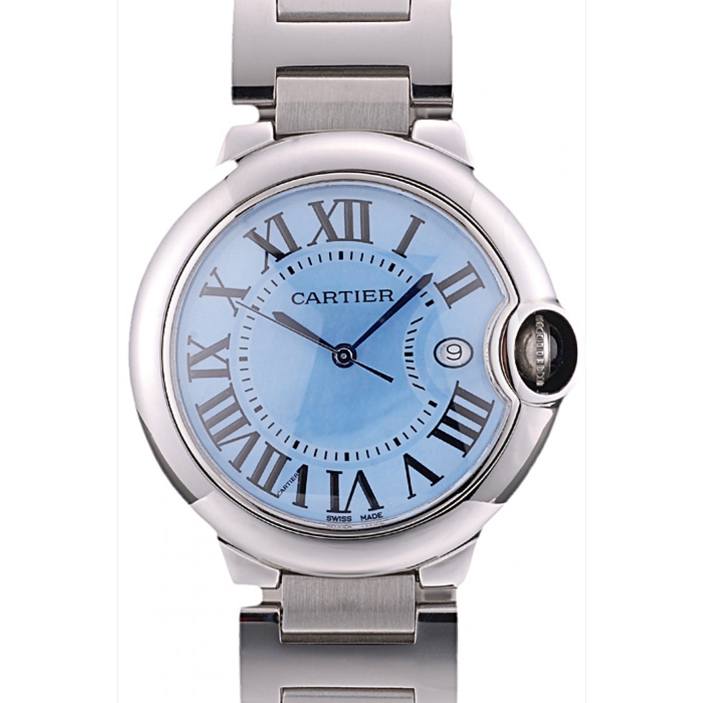 MiroTime Cartier Ballon Bleu 38mm Blue Dial Stainless Steel Case And Bracelet
