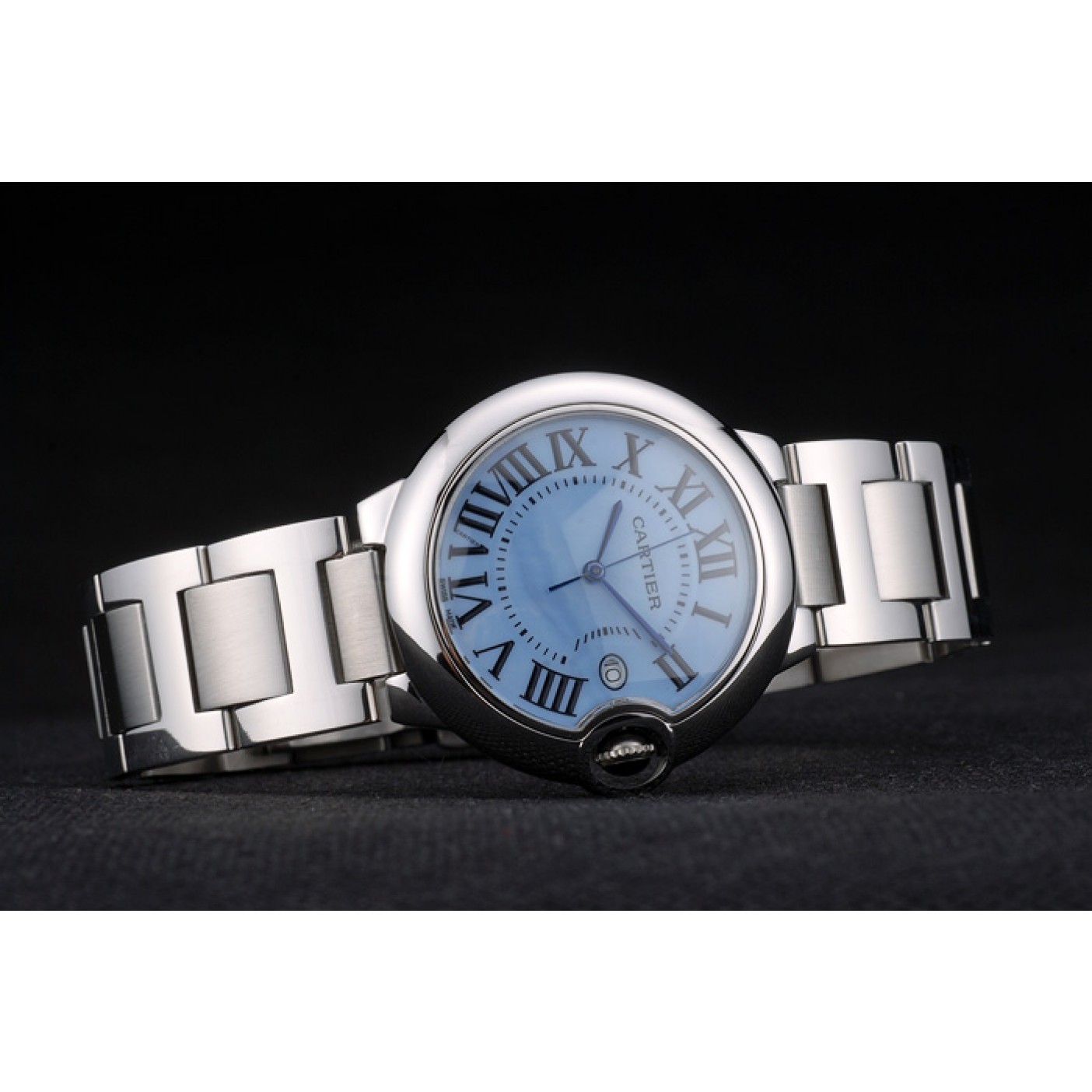 MiroTime Cartier Ballon Bleu 38mm Blue Dial Stainless Steel Case And Bracelet