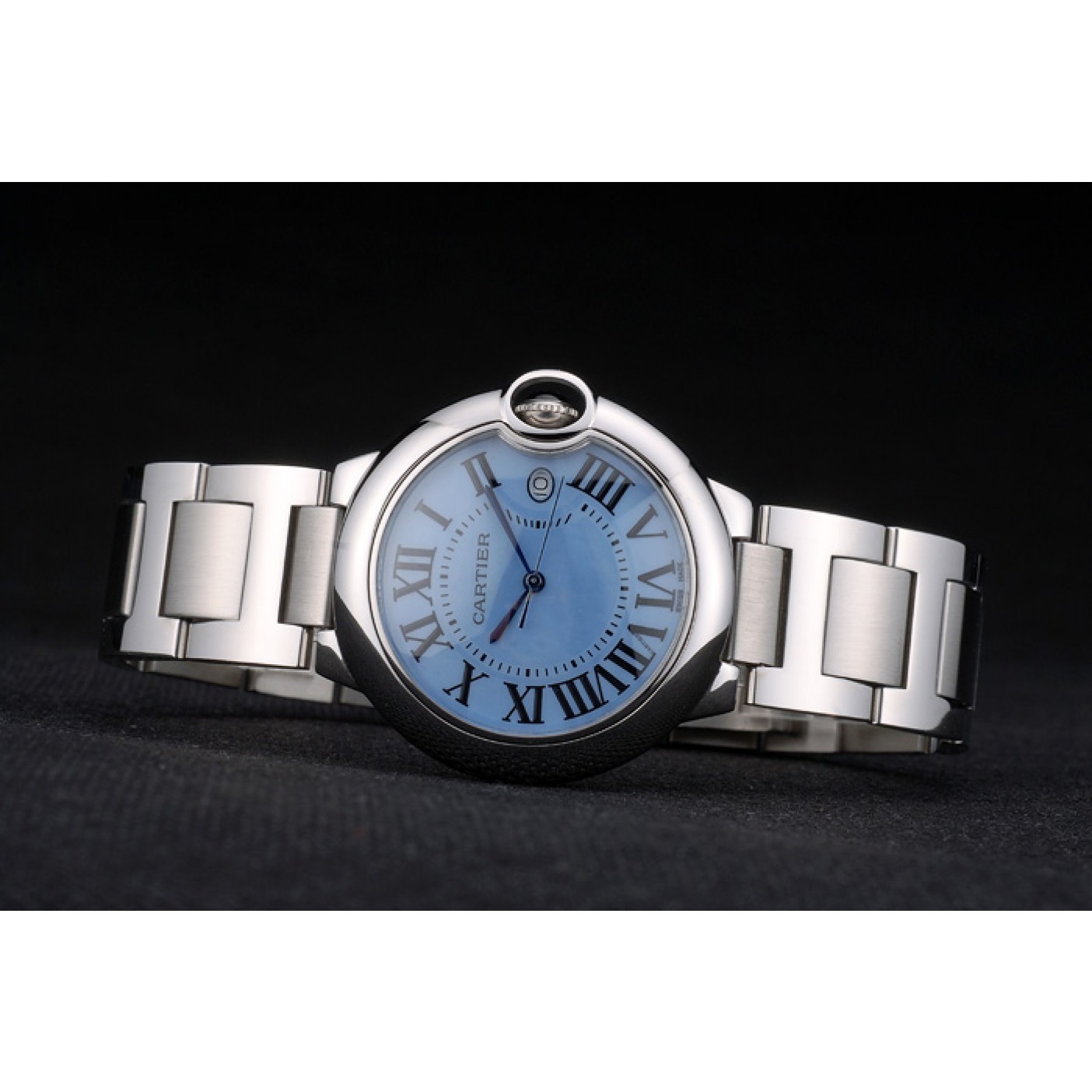 MiroTime Cartier Ballon Bleu 38mm Blue Dial Stainless Steel Case And Bracelet
