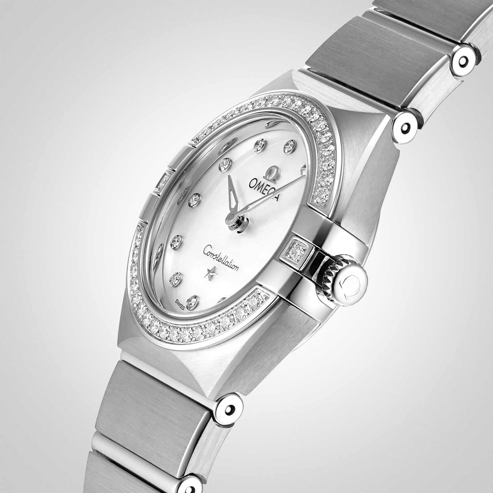 MiroTime Swiss Omega Constellation Manhattan 25mm Ladies Watch O13115256055001