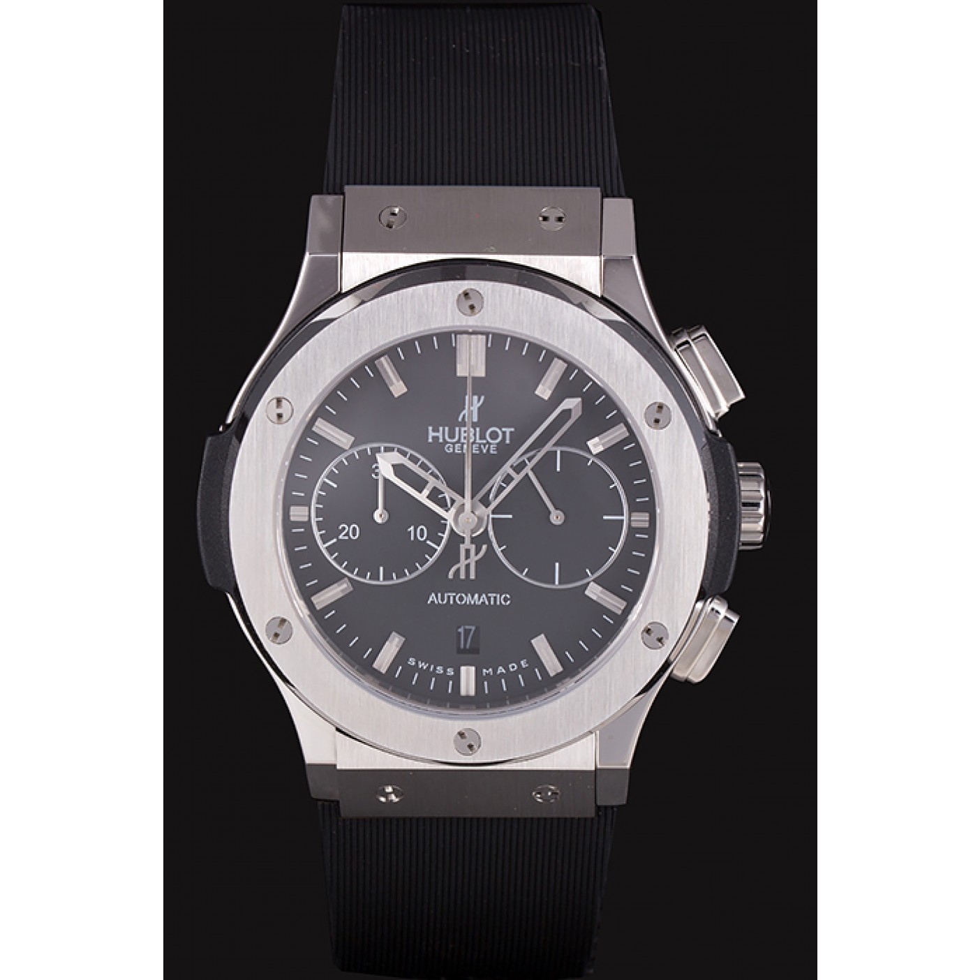MiroTime Swiss Hublot Classic Fusion Black Dial Stainless Steel shb04 621397