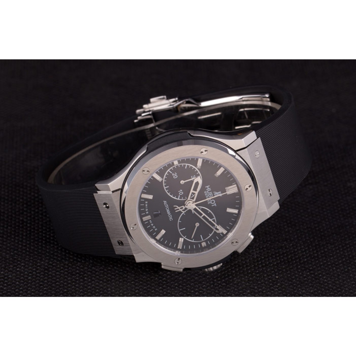 MiroTime Swiss Hublot Classic Fusion Black Dial Stainless Steel shb04 621397