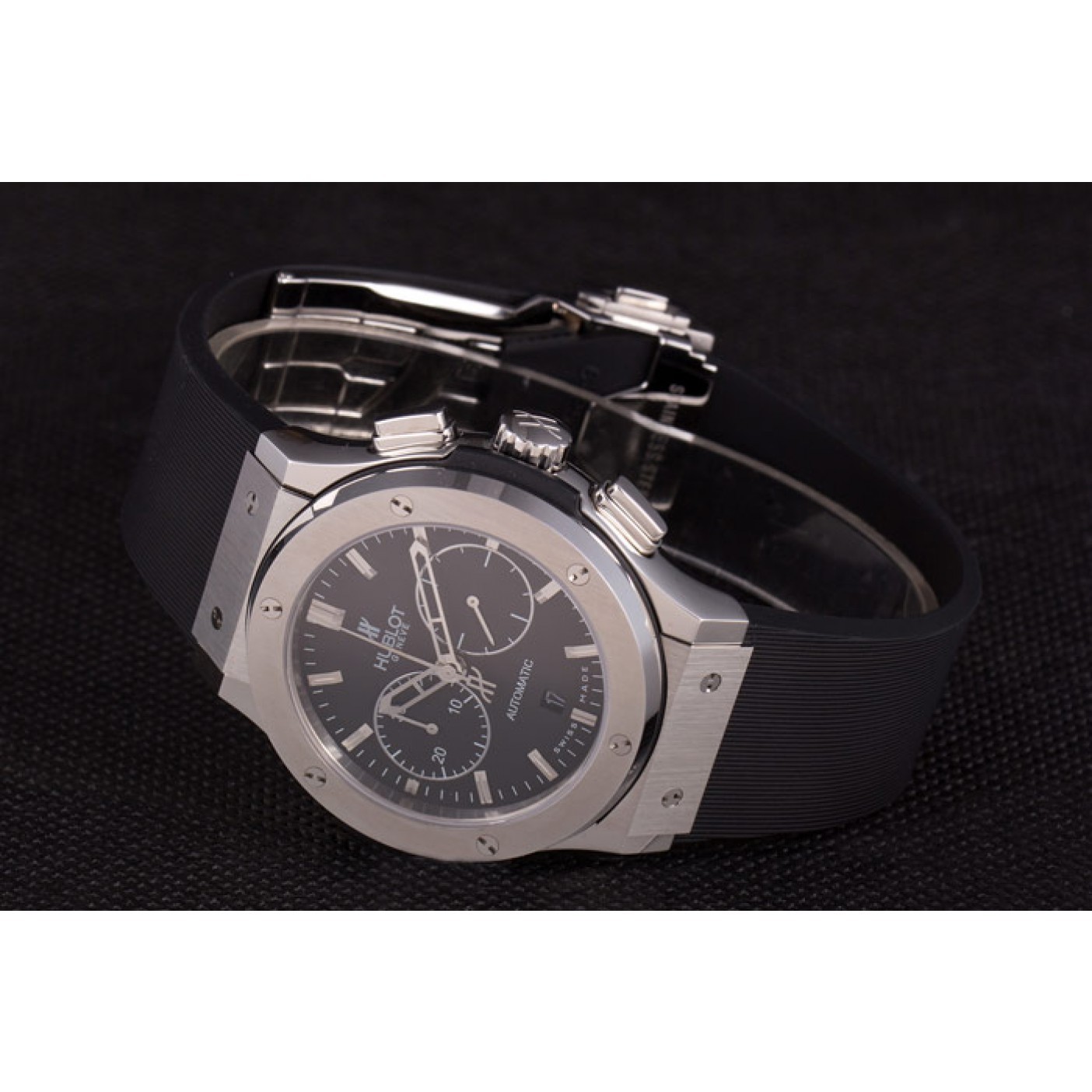 MiroTime Swiss Hublot Classic Fusion Black Dial Stainless Steel shb04 621397