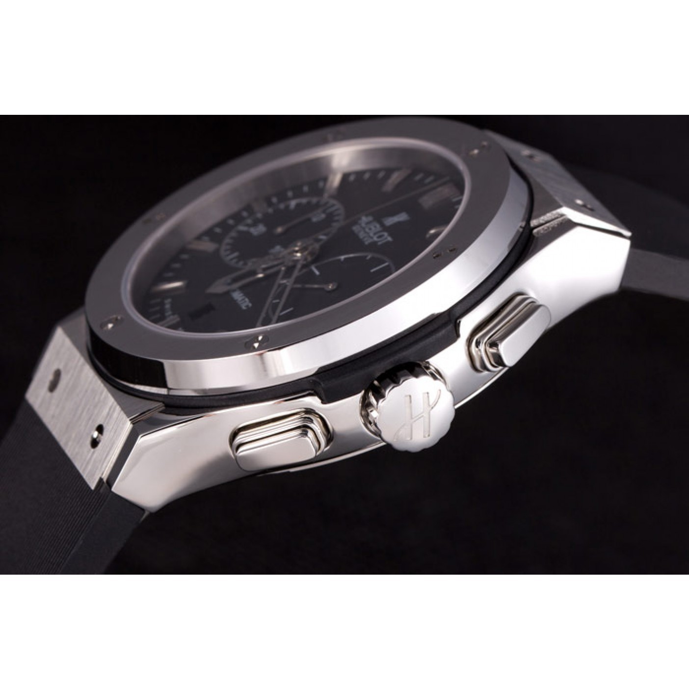 MiroTime Swiss Hublot Classic Fusion Black Dial Stainless Steel shb04 621397