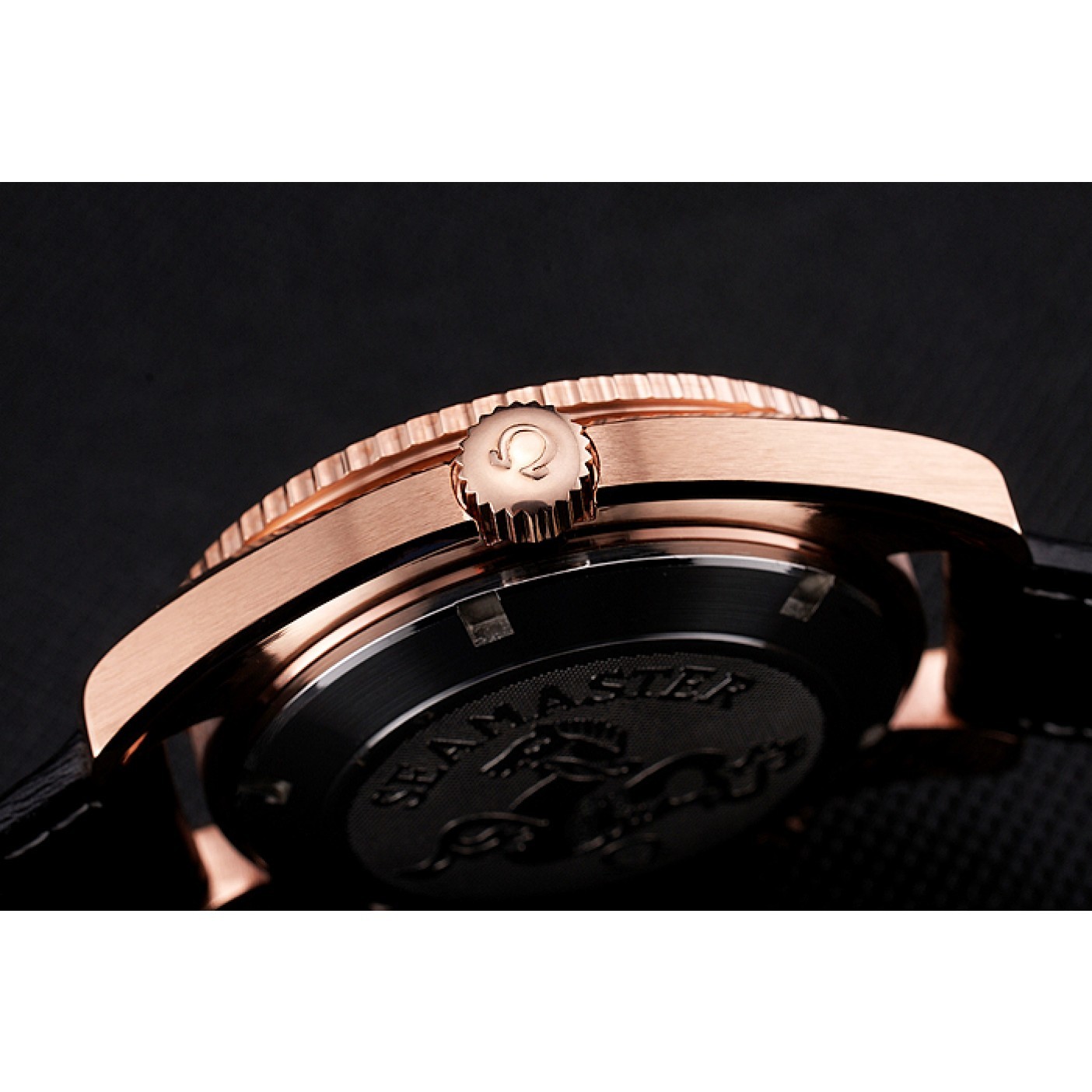 MiroTime Omega Seamaster Planet Ocean Ceragold Black Dial 622389
