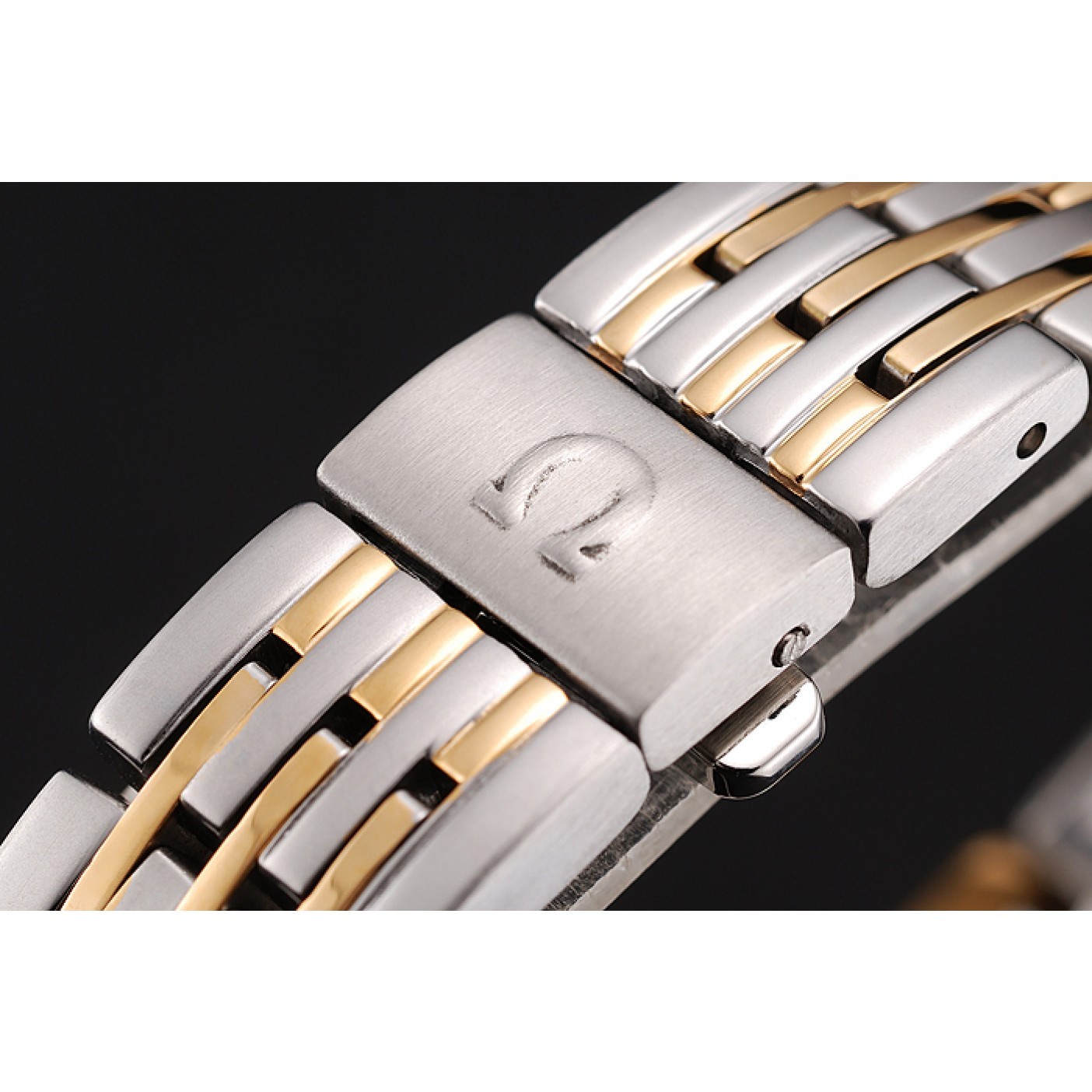 MiroTime Omega De Ville Ladies White Dial Gold Case Two Tone Bracelet 1453786