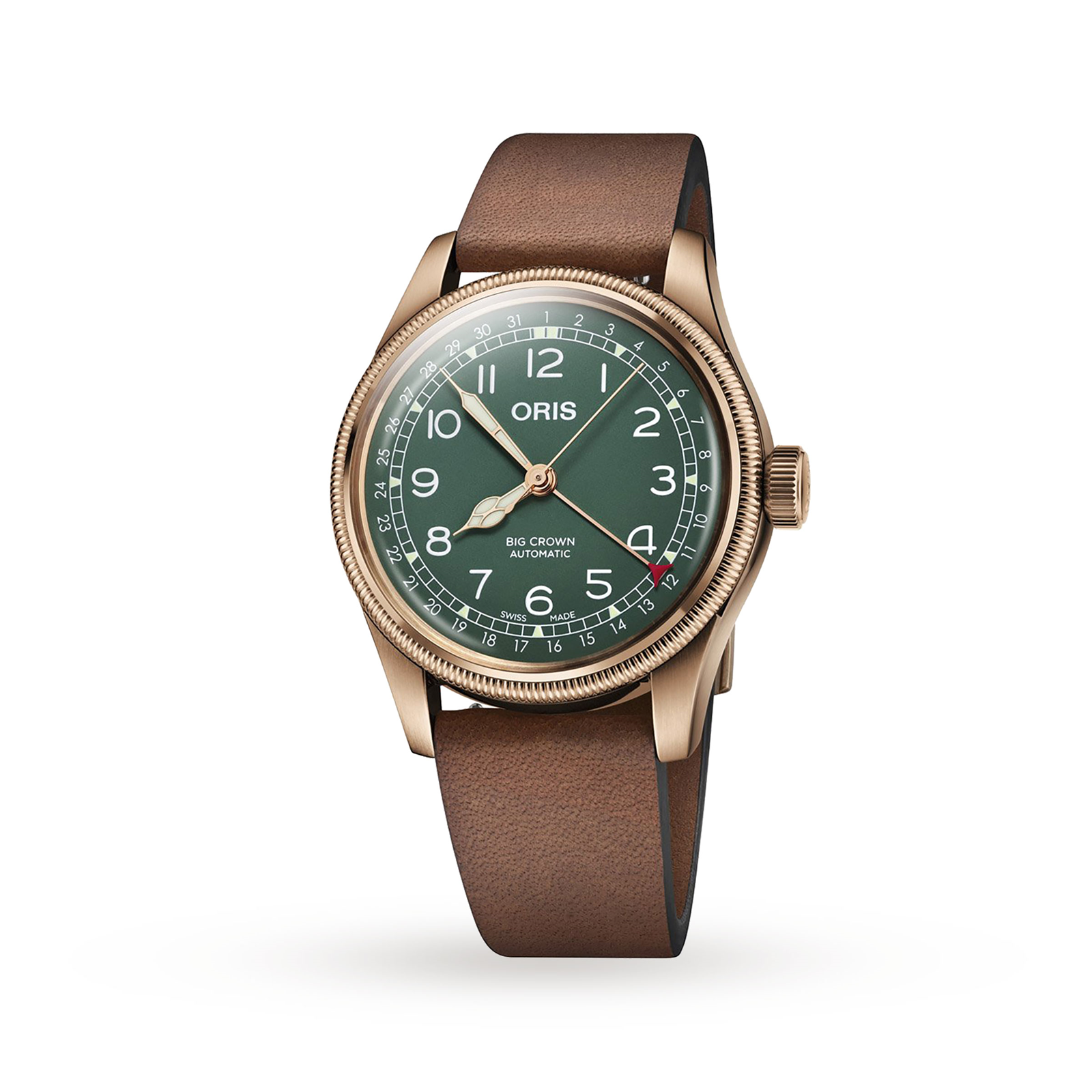 MiroTime Swiss Oris Big Crown 80th Anniversary Edition 40mm Mens Watch 01 754 7741 3167-07 5 20 58BR