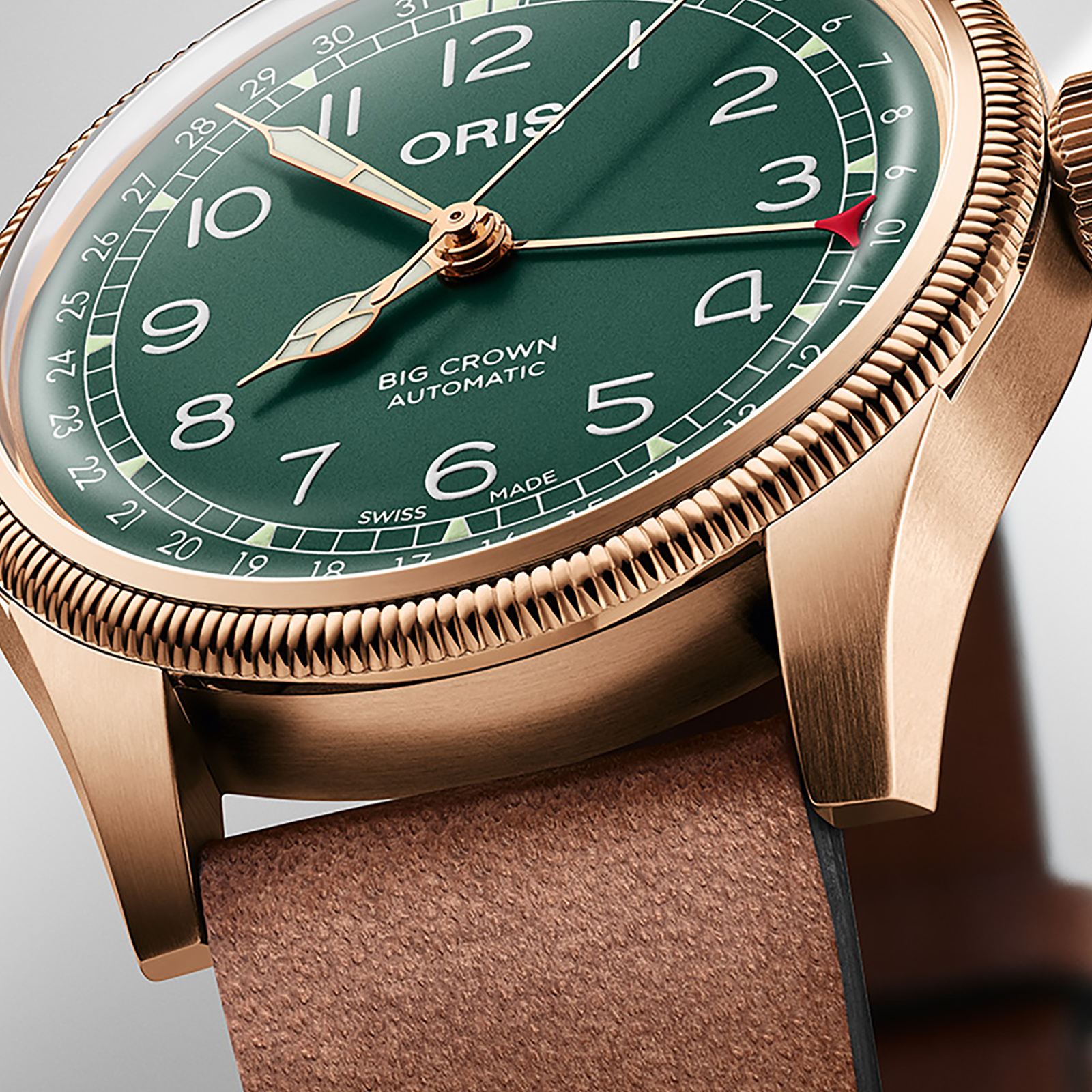 MiroTime Swiss Oris Big Crown 80th Anniversary Edition 40mm Mens Watch 01 754 7741 3167-07 5 20 58BR