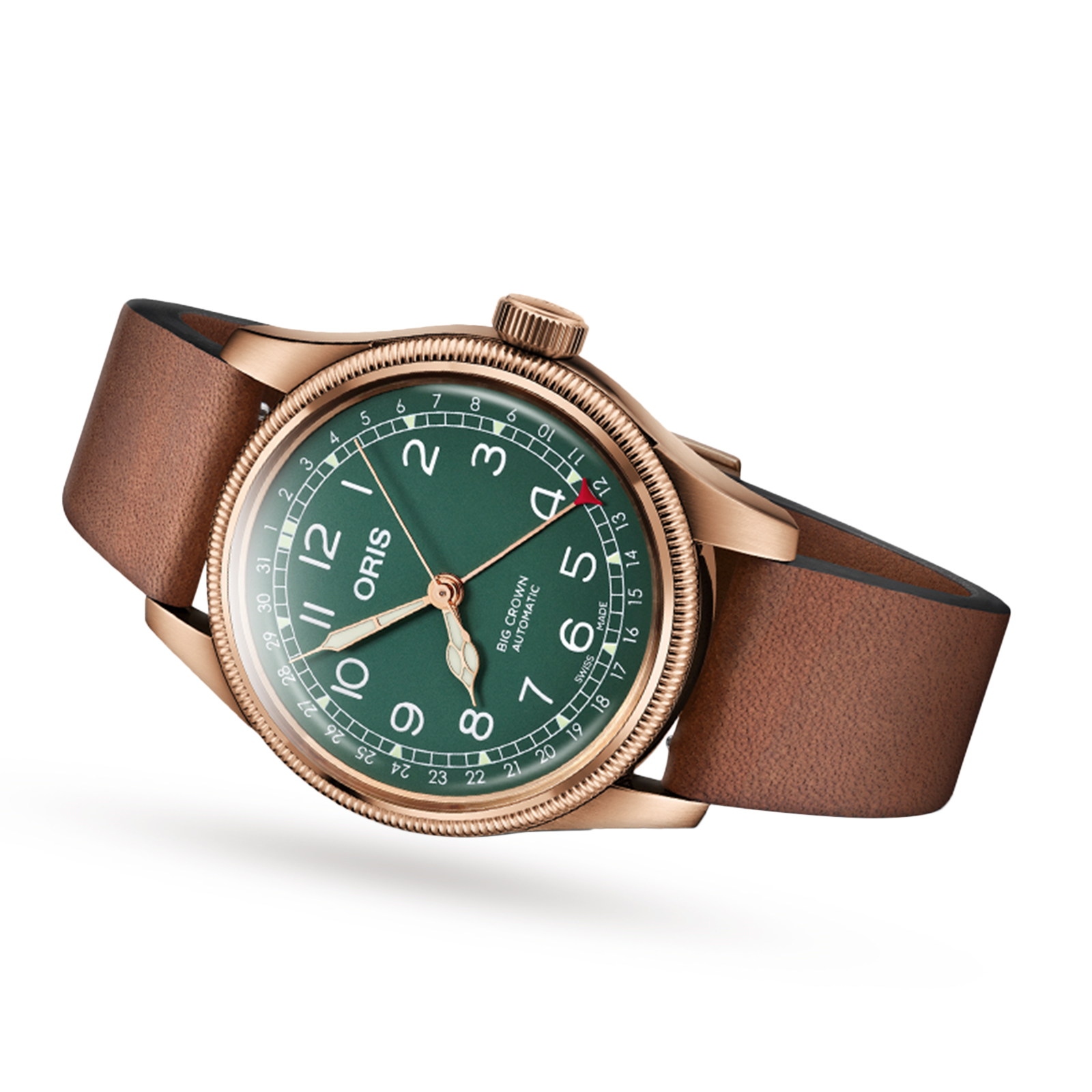 MiroTime Swiss Oris Big Crown 80th Anniversary Edition 40mm Mens Watch 01 754 7741 3167-07 5 20 58BR