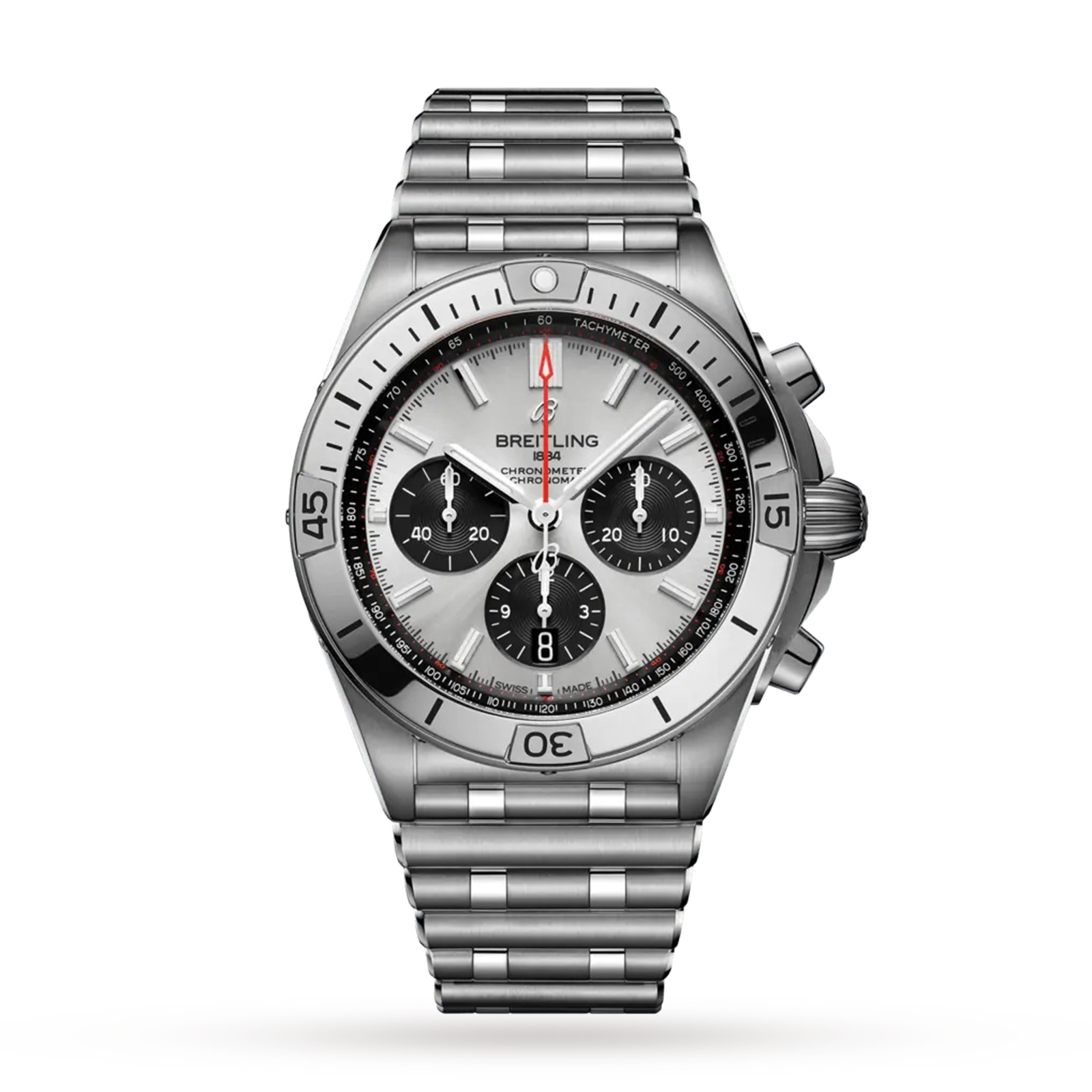 MiroTime Swiss Breitling Chronomat 42mm Mens Watch AB0134101G1A1