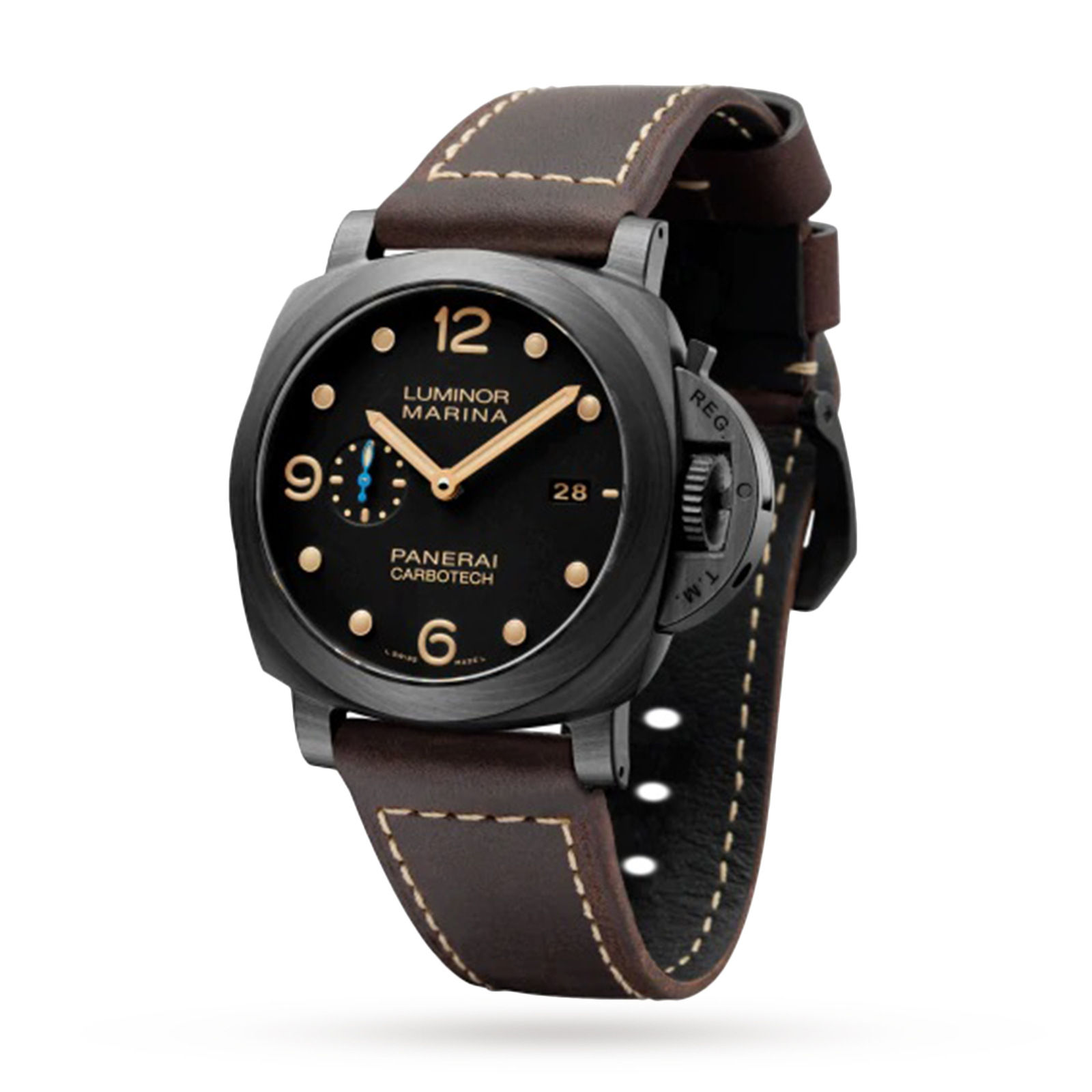 MiroTime Swiss Panerai Luminor Marina Carbotech 44mm Mens Watch PAM00661