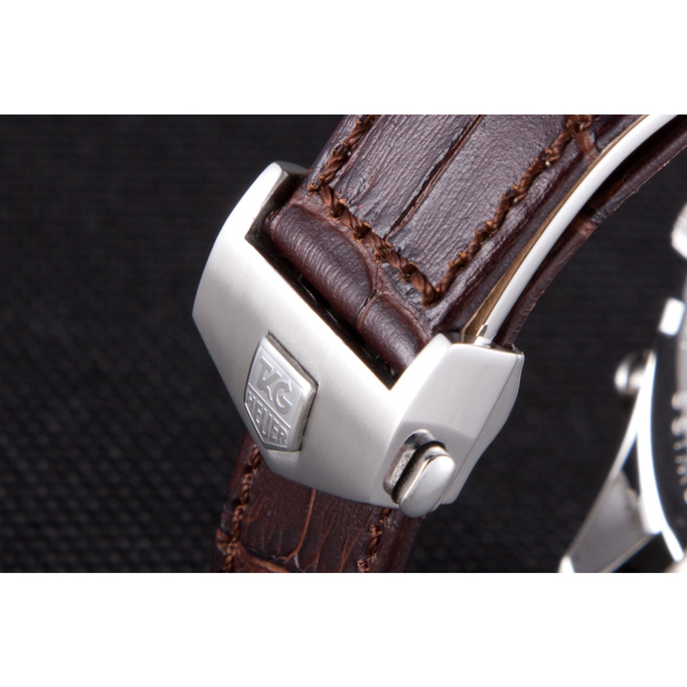 MiroTime Tag Heuer Carrera Mikrograph Limited Edition Brown Leather Strap 7916