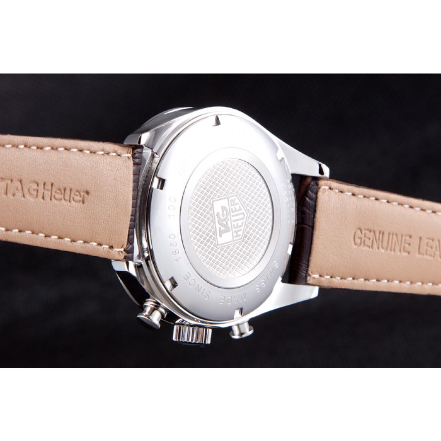 MiroTime Tag Heuer Carrera Mikrograph Limited Edition Brown Leather Strap 7916