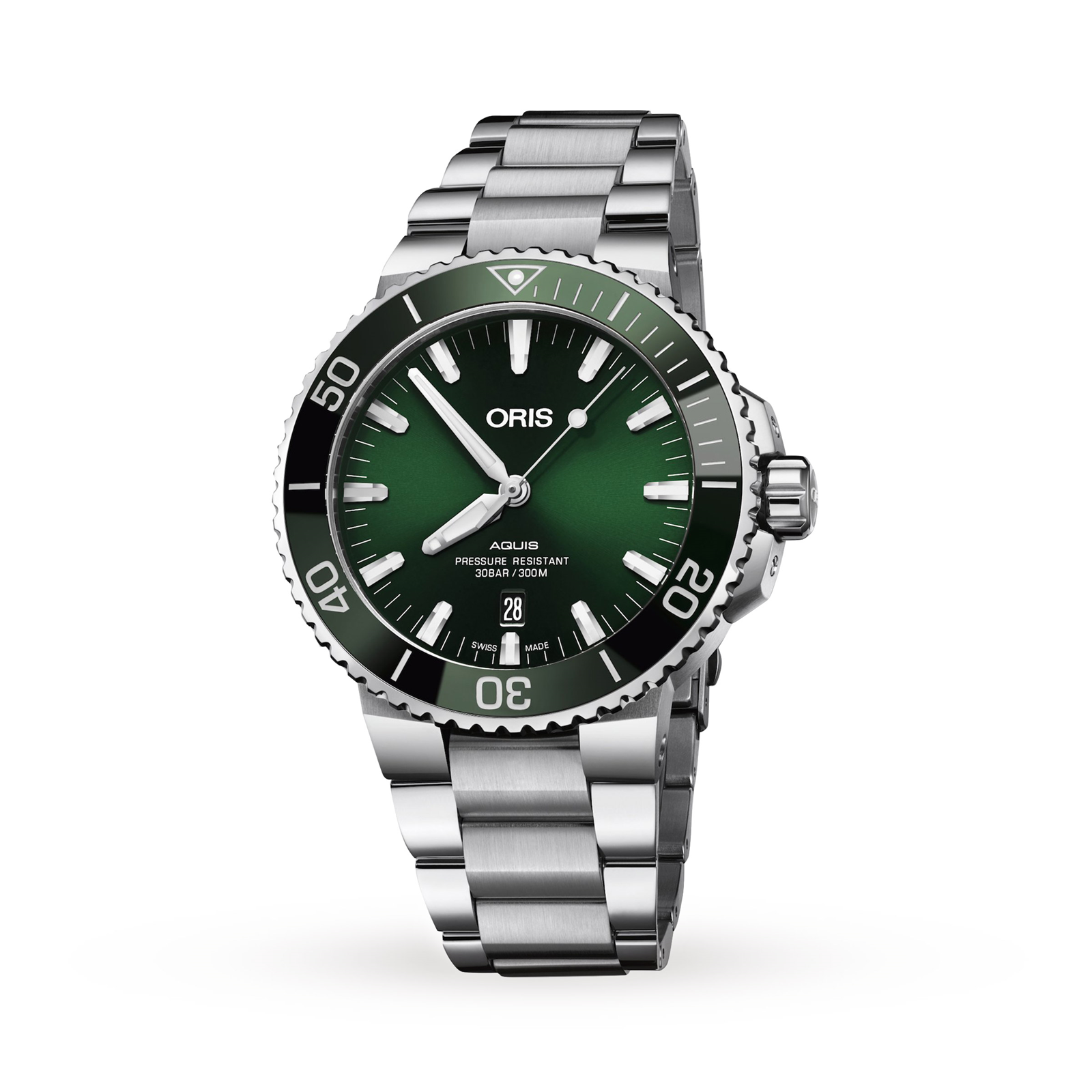 MiroTime Swiss Oris Aquis 43.5mm Mens Watch 01 733 7730 4157-07 8 24 05PEB