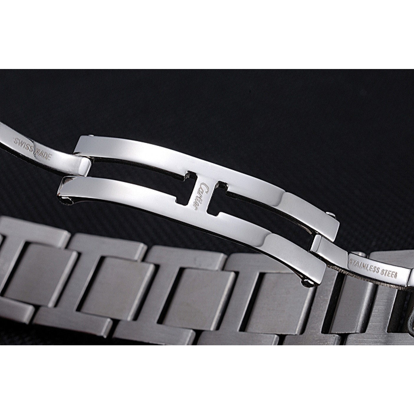 MiroTime Swiss Cartier Ballon Bleu Silver Dial Stainless Steel Bracelet