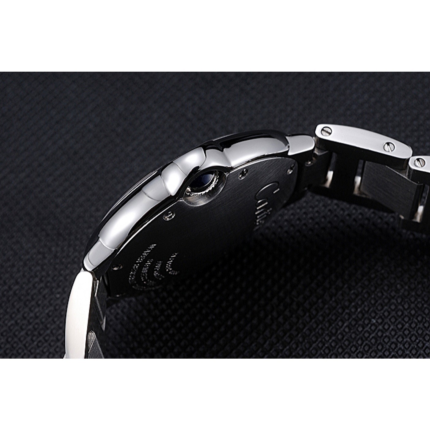 MiroTime Swiss Cartier Ballon Bleu Silver Dial Stainless Steel Bracelet